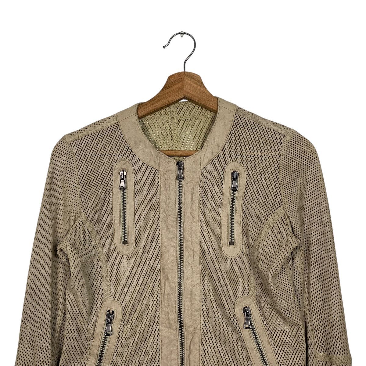Other Ben' Mbarek See Through Leather Jacket Made In Italy Size XS / US 0-2 / IT 36-38 - 2 Thumbnail