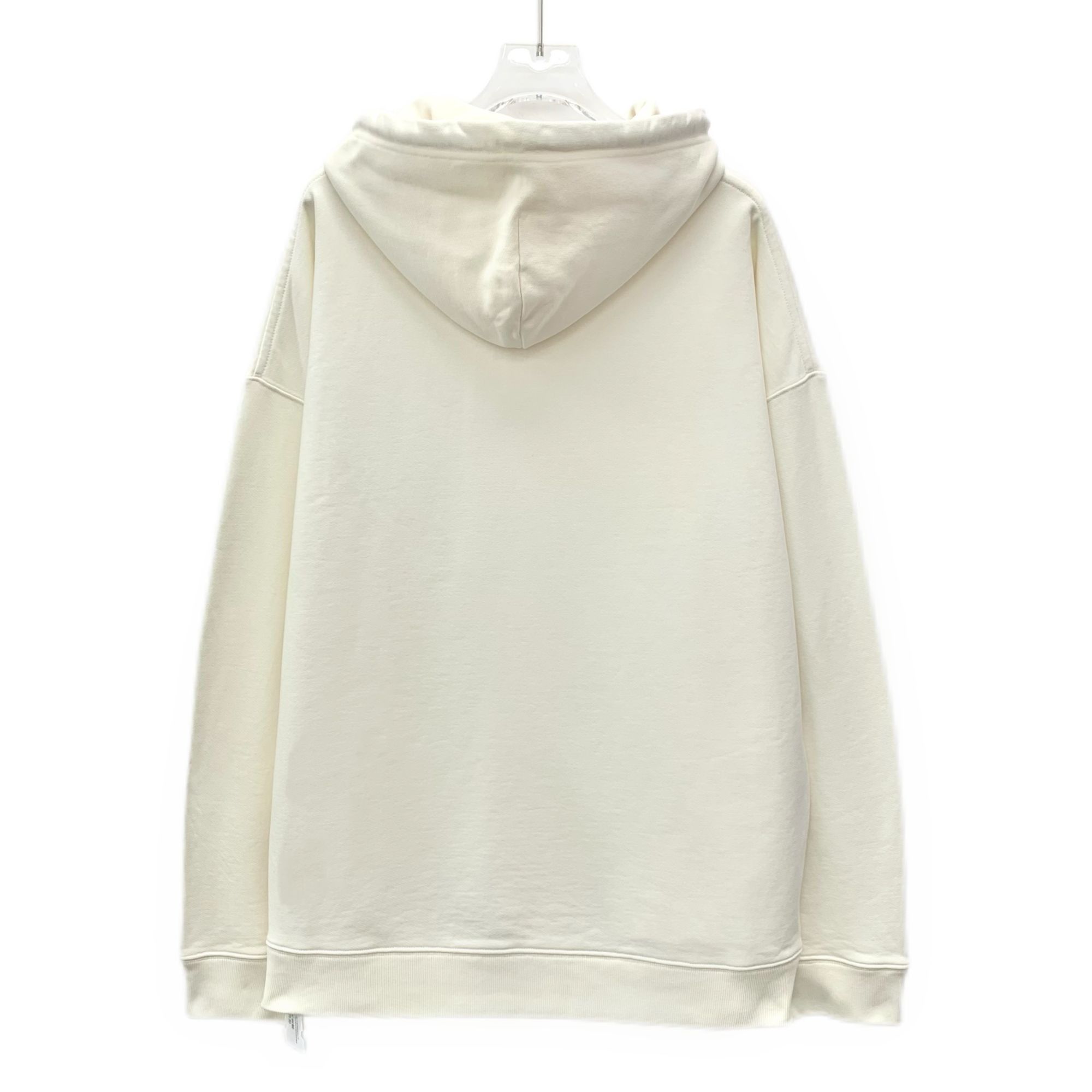 Loewe Loewe Beige Logo Leather Cotton Hooded Sweatshirt With Draws Size S / US 4 / IT 40 - 8 Thumbnail
