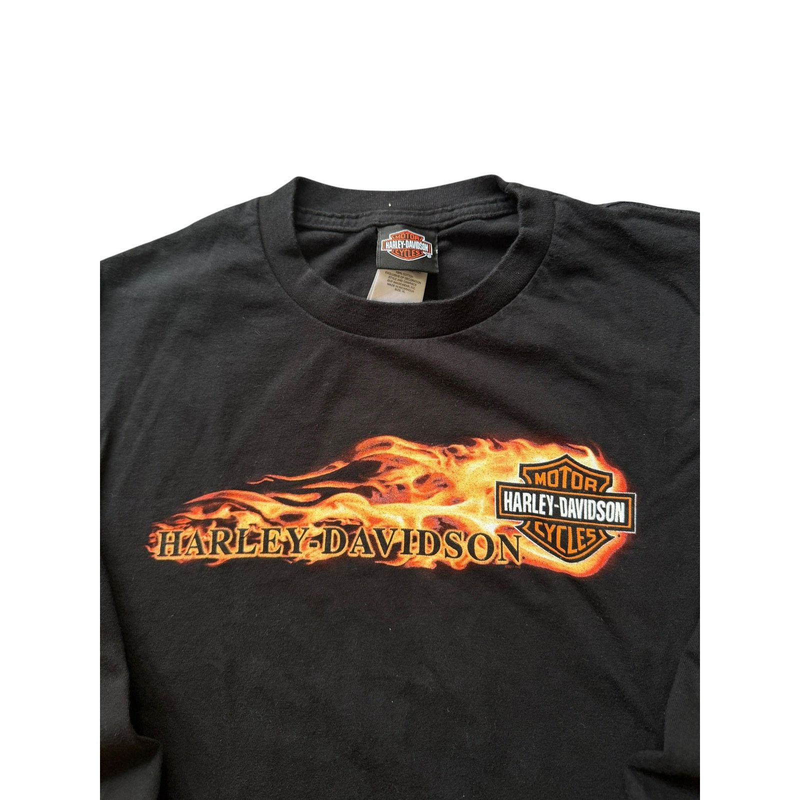 Harley Davidson Vintage Harley Davidson Orange Flame Long Sleeve Size US L / EU 52-54 / 3 - 4 Thumbnail