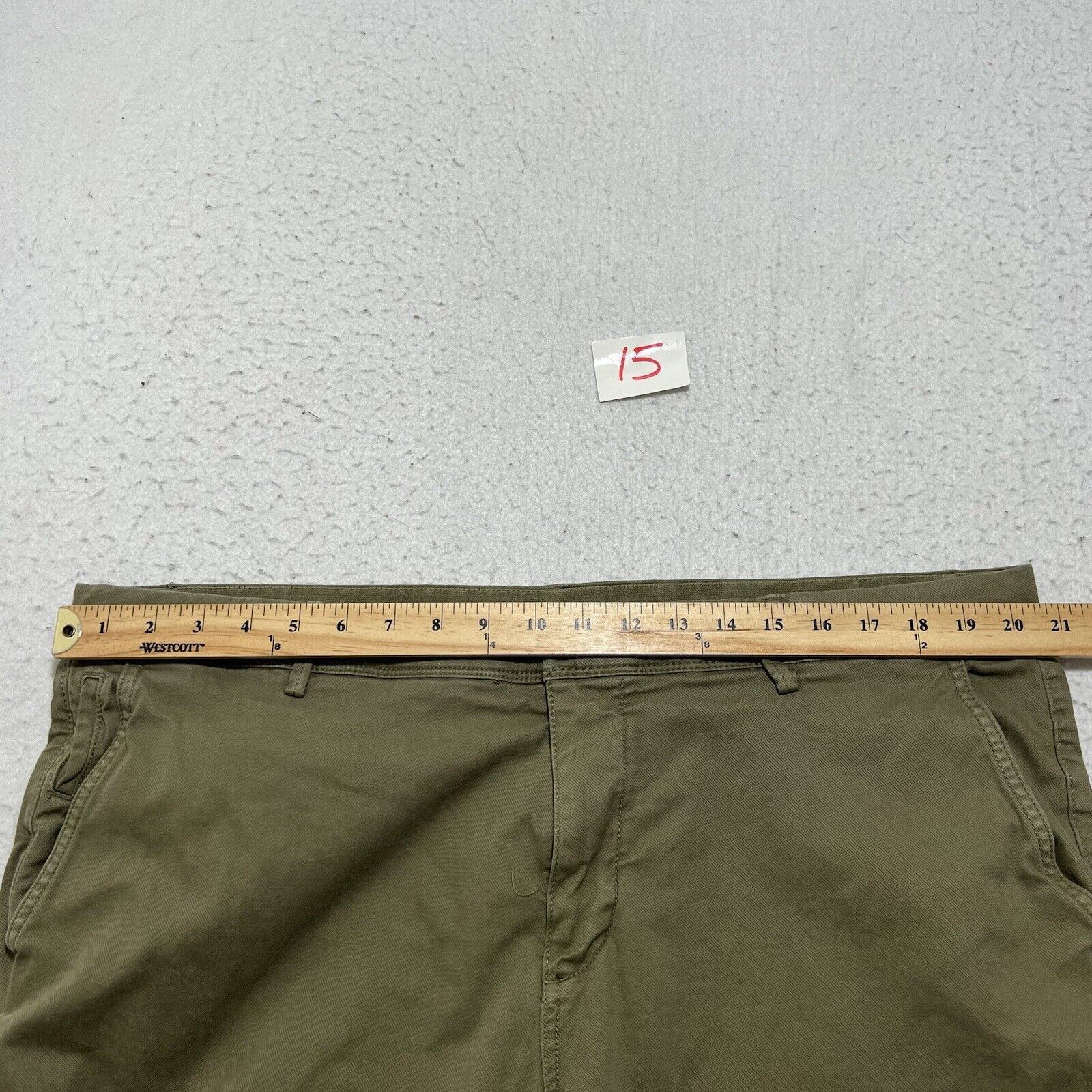Other Cortefiel 42 Regular Fit Olive Green Straight Chino Pants Size US 42 / EU 58 - 10 Thumbnail