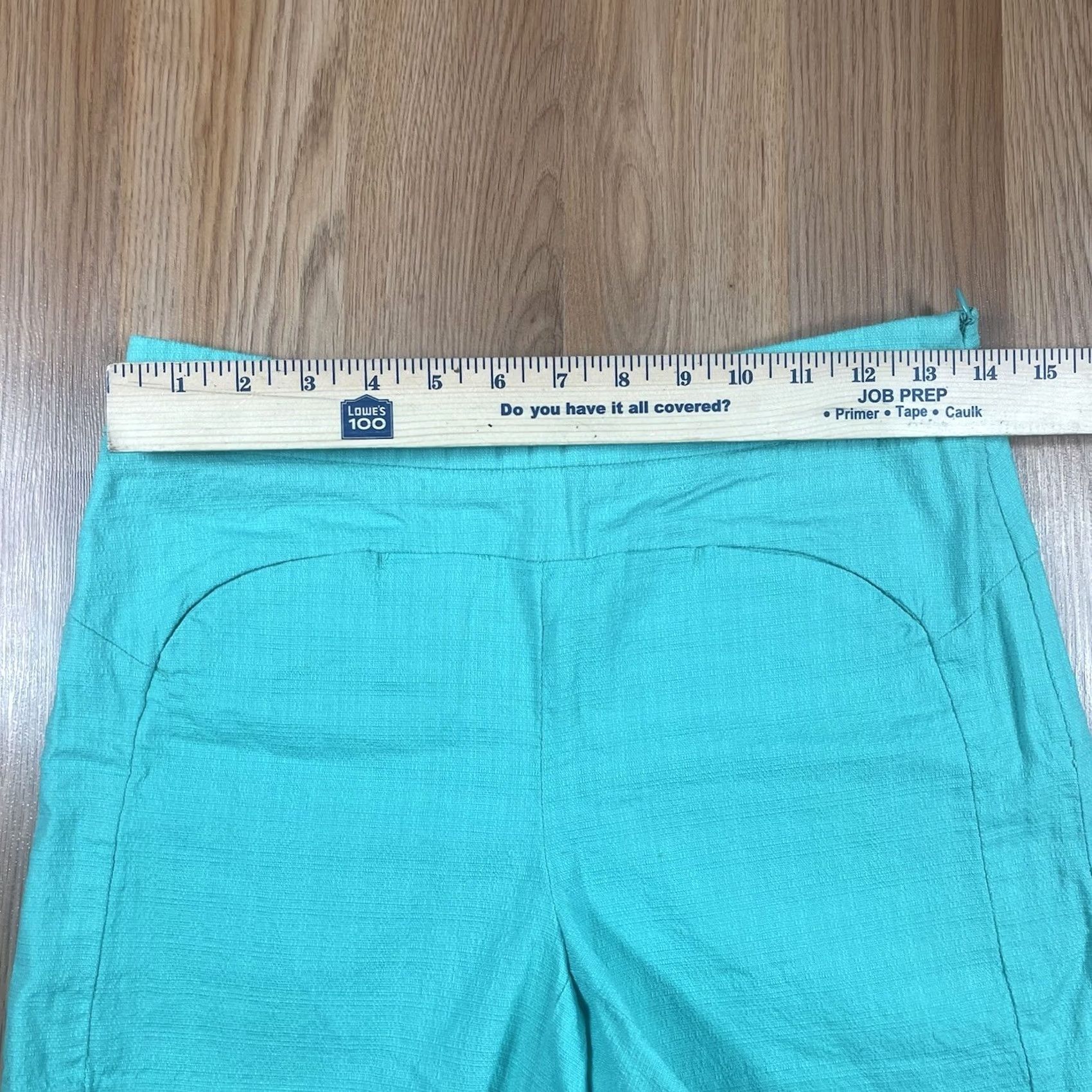 Vintage Cartonnier Shorts Womens Size 2 Blue Stretch Flat Front Khaki Chino Slacks Size 26" / US 2 / IT 38 - 3 Thumbnail