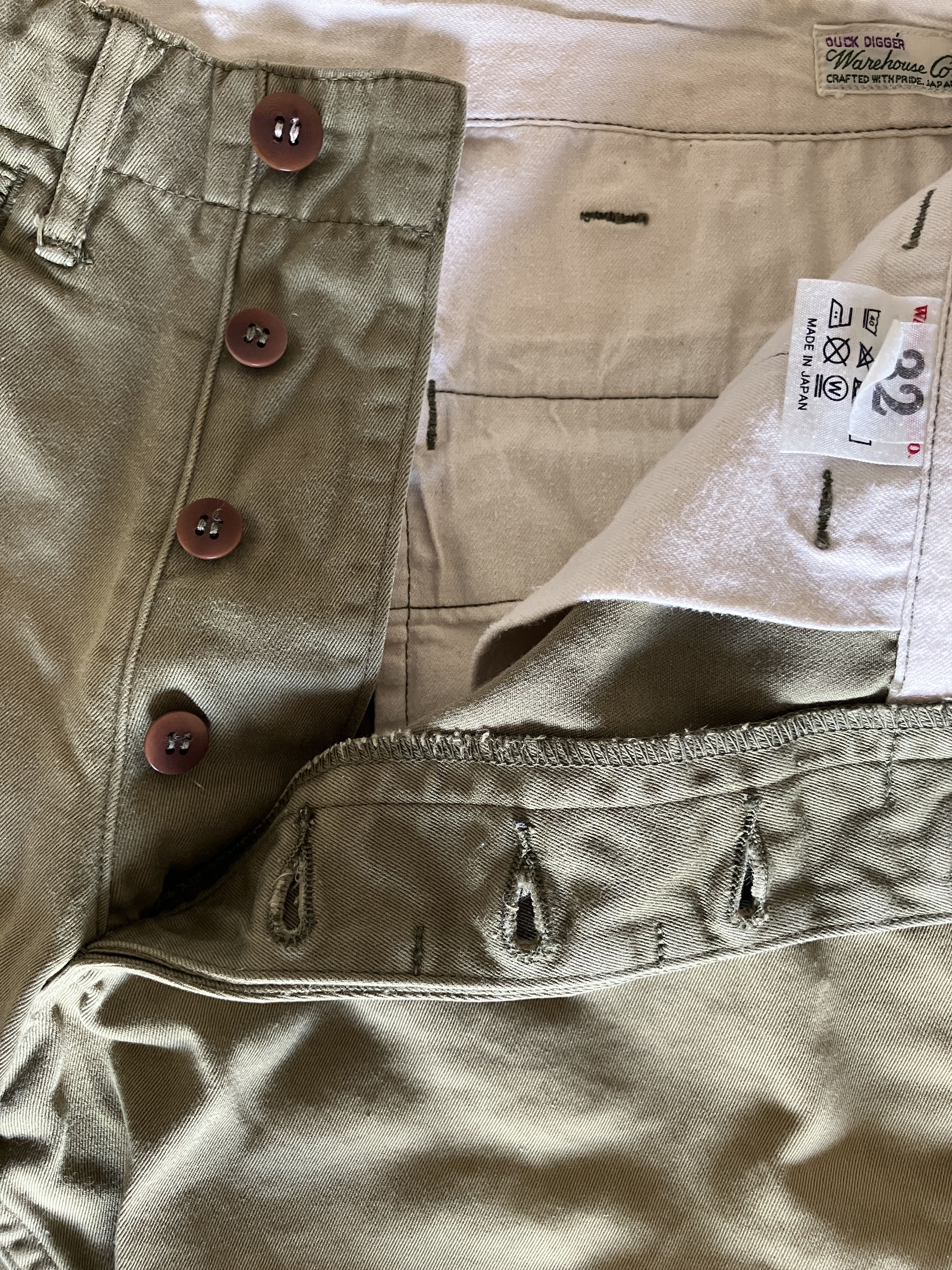 Warehouse & Co. 1204 11oz Weapon Chino Shorts Size US 32 / EU 48 - 7 Thumbnail