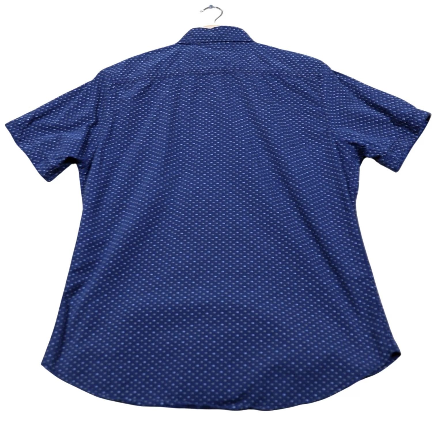 Alexander Julian Colours Alexander Julian Mens Small Dot Print Short Sleeve Button Down Shirt Size US S / EU 44-46 / 1 - 6 Thumbnail