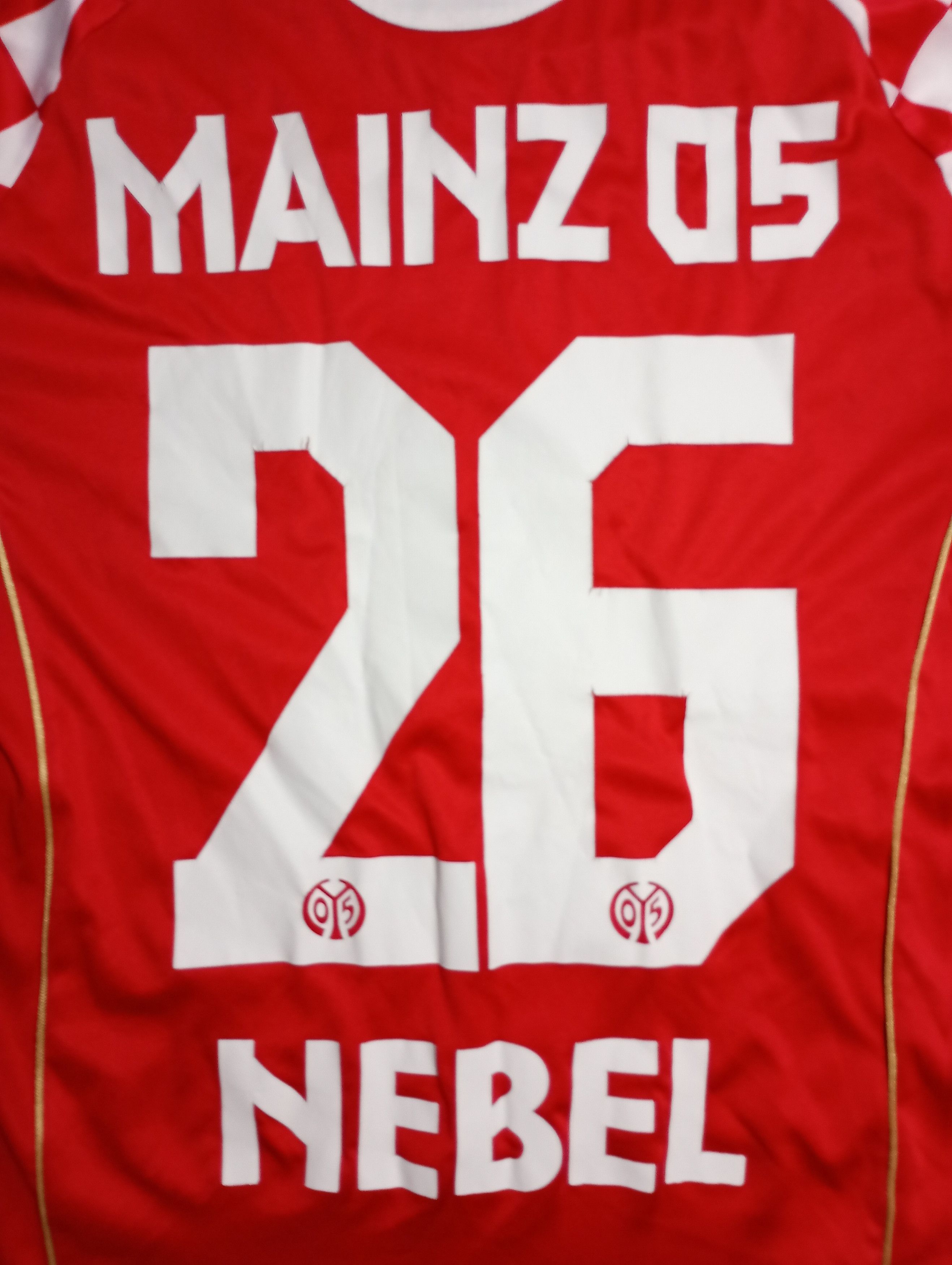 Kappa FSV Mainz 05 Kappa Jersey #26 Nebel 2020-2021 Size US S / EU 44-46 / 1 - 15 Thumbnail