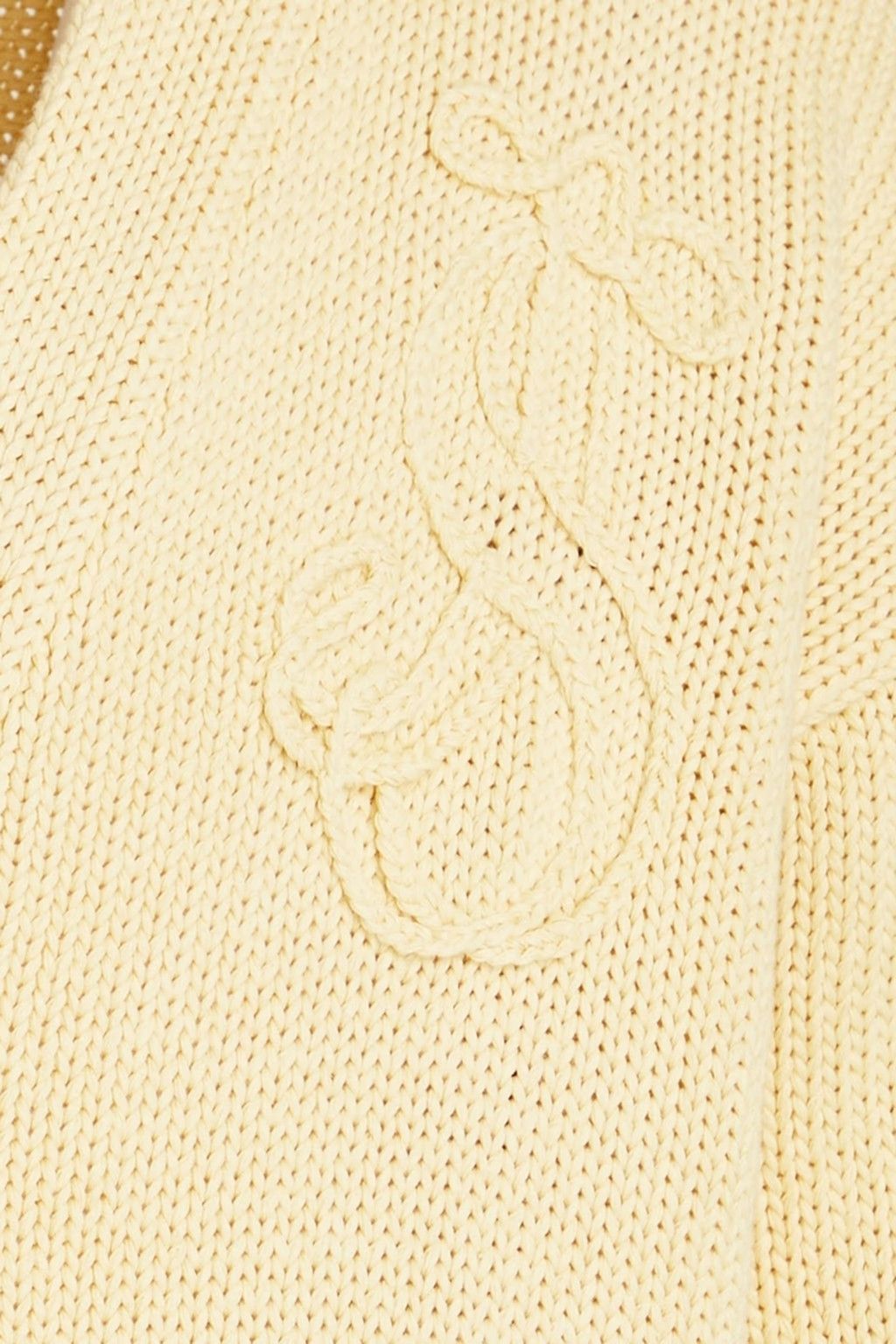 Jil Sander o1y1124 Embroidered-Logo Cotton Cardigan in Pastel Yellow Size US L / EU 52-54 / 3 - 4 Thumbnail