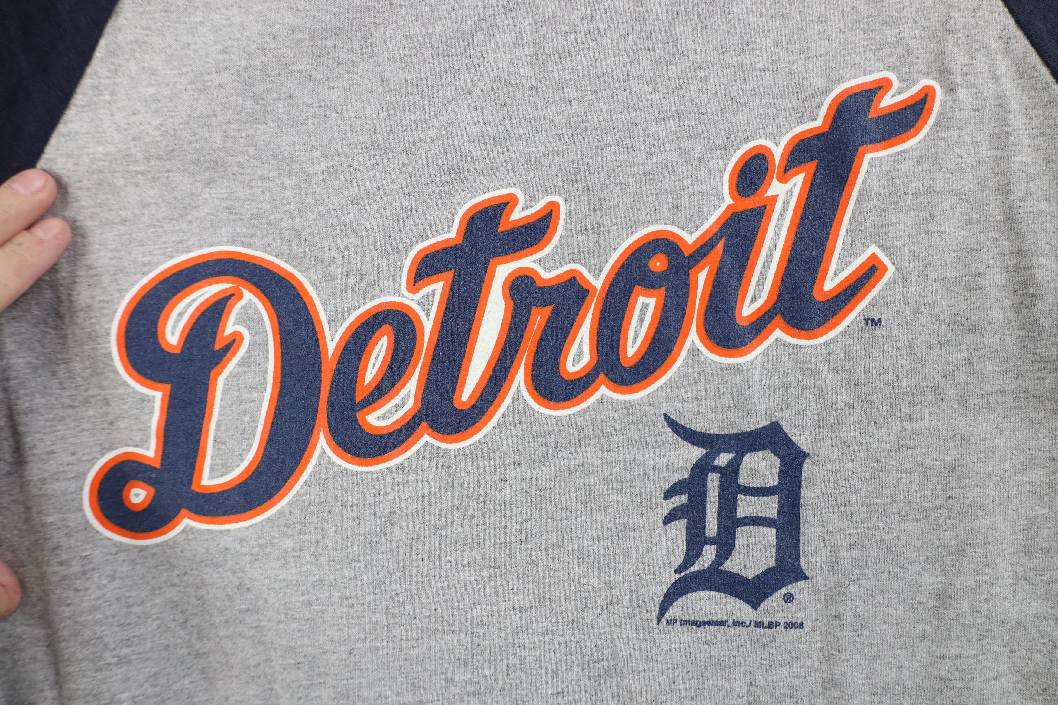 Majestic Vintage Y2K 2008 Majestic Tigers Baseball Raglan T-Shirt Size US XL / EU 56 / 4 - 4 Thumbnail