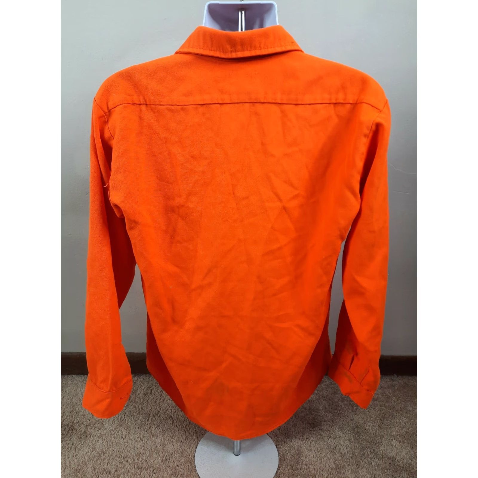Hunter VINTAGE Codet USA Made Safety Hunter Blaze Orange Hunting Shirt Sz Large L5S Size US L / EU 52-54 / 3 - 7 Thumbnail