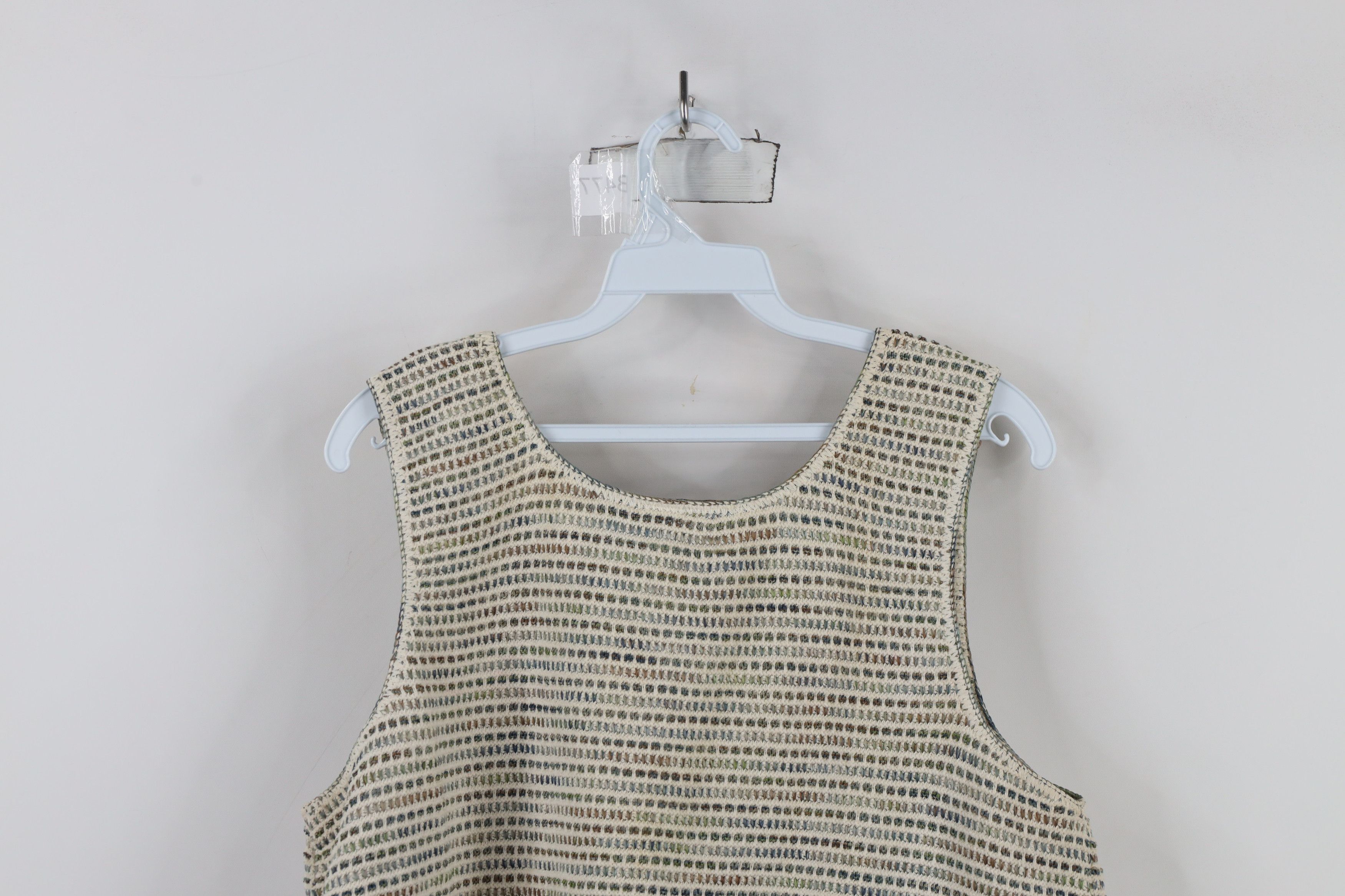 Vintage Vintage 90s Streetwear Tone Striped Knit Tank Top Vest USA Size L / US 10 / IT 46 - 12 Thumbnail