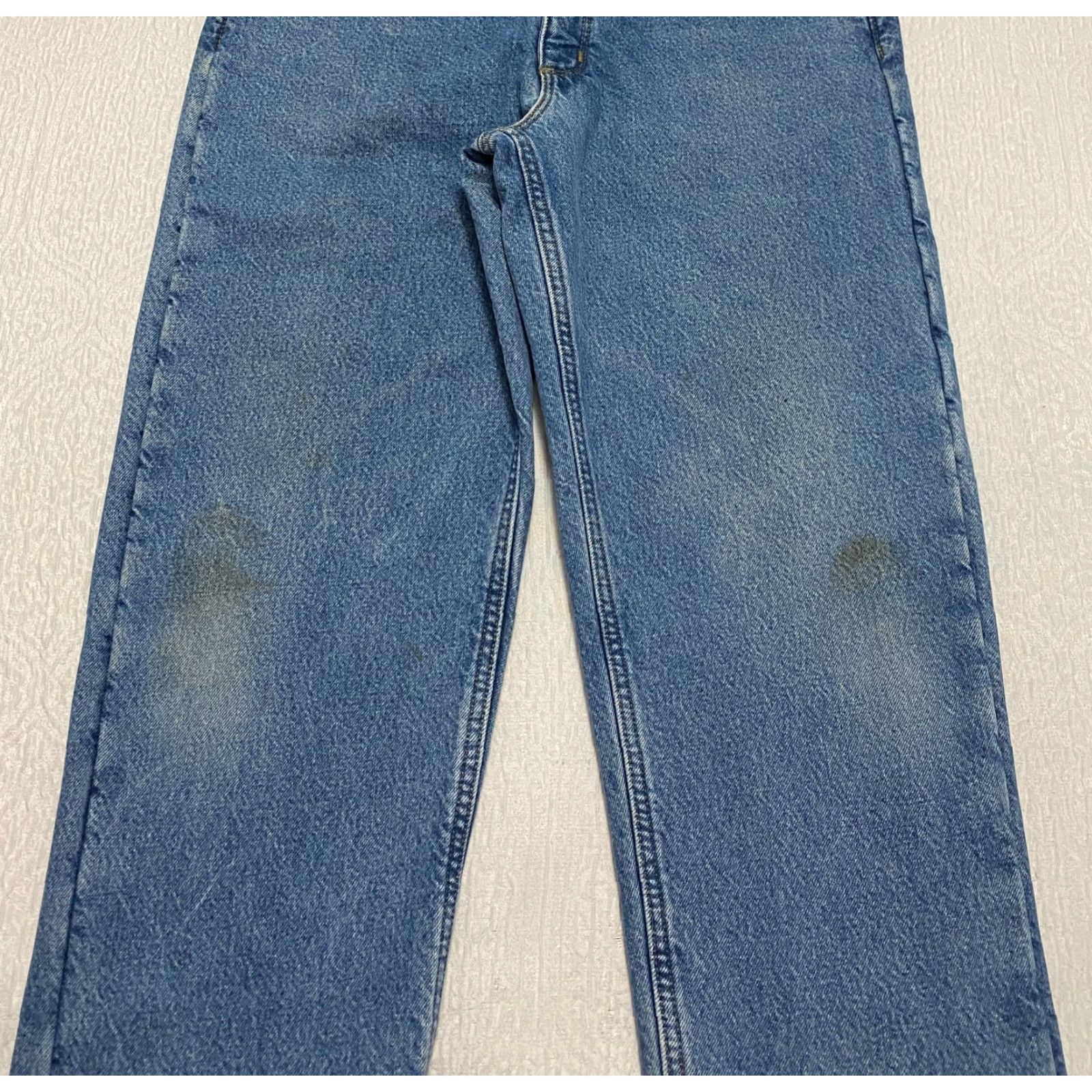 Carhartt Carhartt Jeans - 34x34 - Blue - Lined - 5-Pocket - Denim - Straight - Relaxed - B155 DST - Men's - 34in inseam Size US 34 / EU 50 - 3 Thumbnail