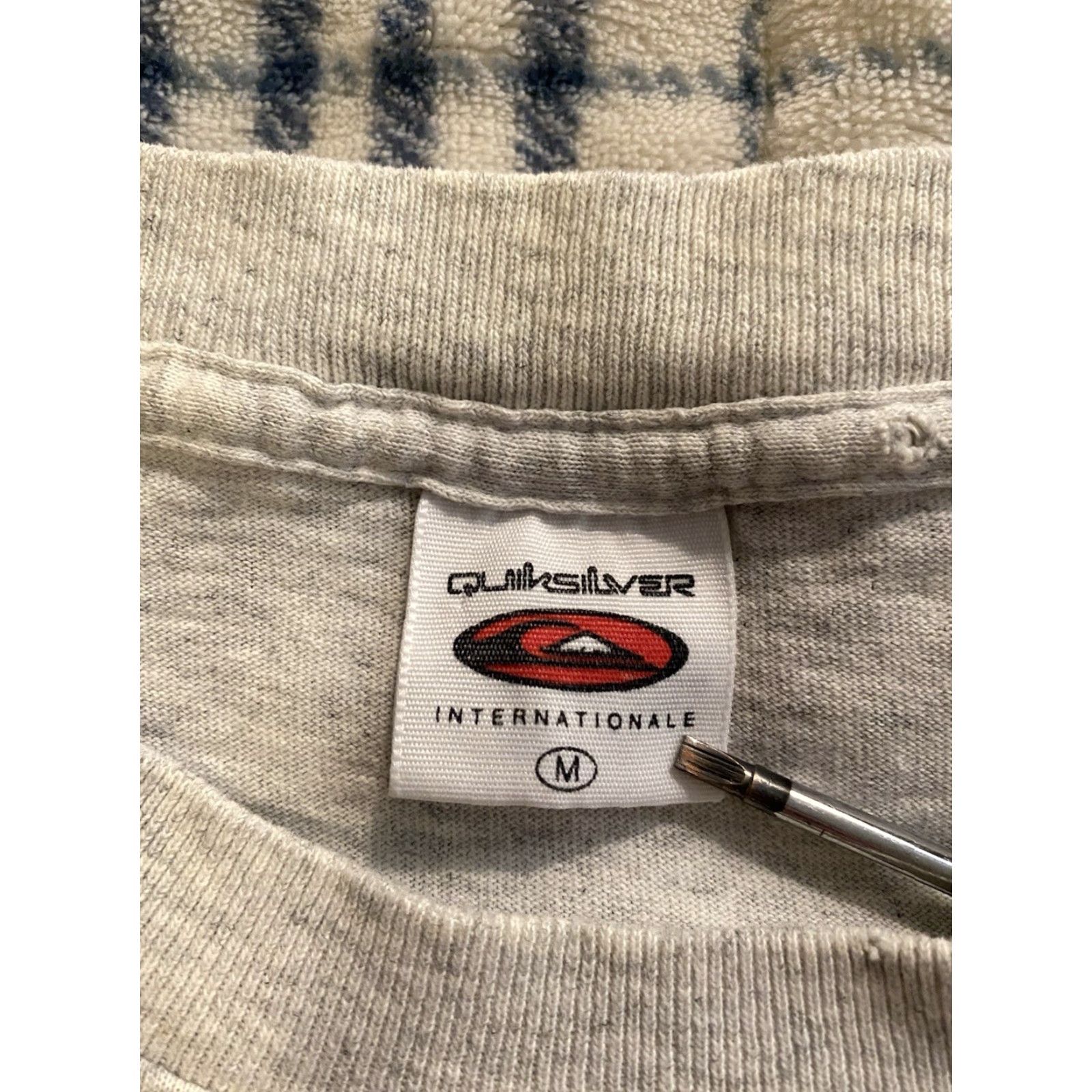 Quiksilver VINTAGE Quiksilver T-Shirt Gray Crew Neck Short Sleeve Double-Sided 80s USA Men Medium/Regular Size US M / EU 48-50 / 2 - 3 Thumbnail