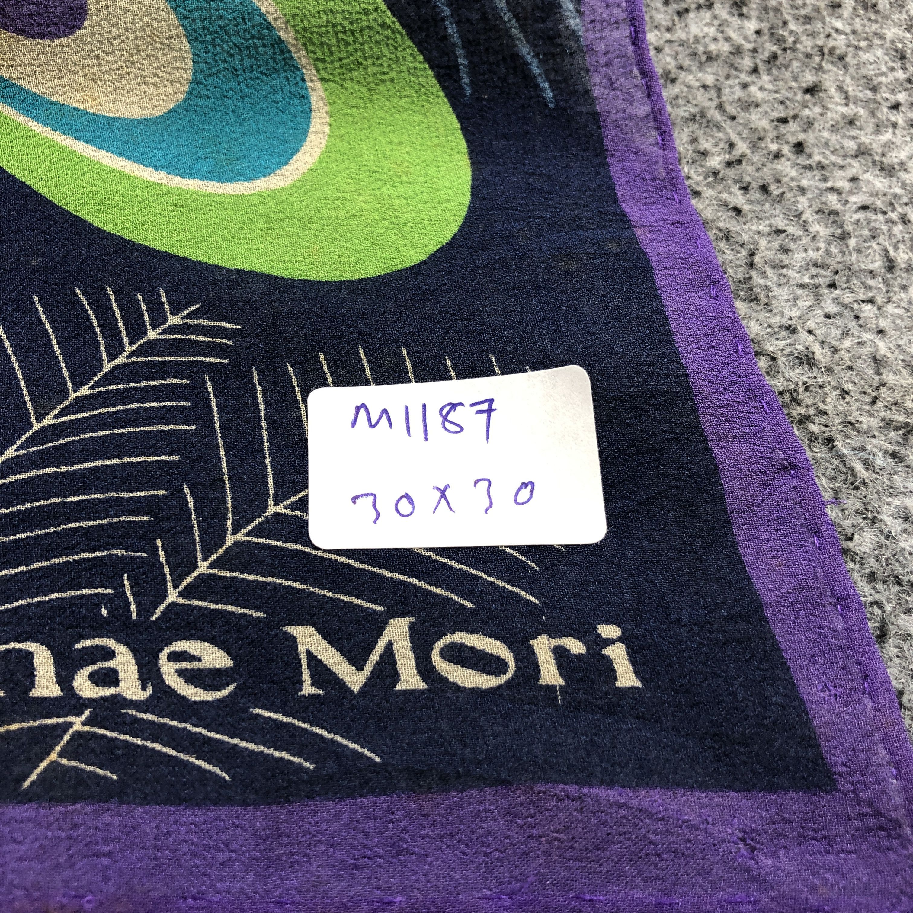 Hanae Mori Vintage Hanae Mori Luxury Silk Scarf M1187 Size ONE SIZE - 12 Thumbnail