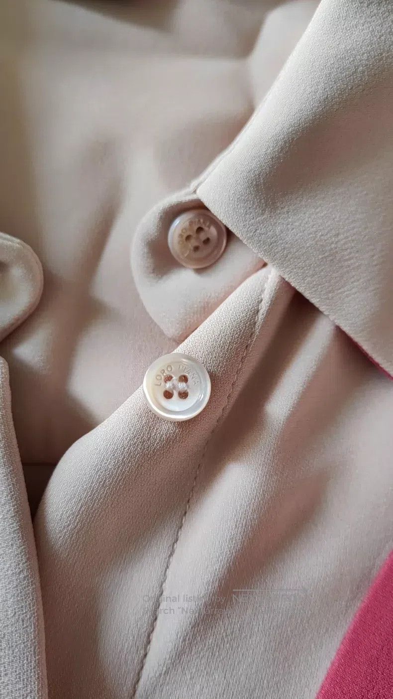 Loro Piana LORO PIANA Light pink silk shirt Size XS / US 0-2 / IT 36-38 - 4 Thumbnail