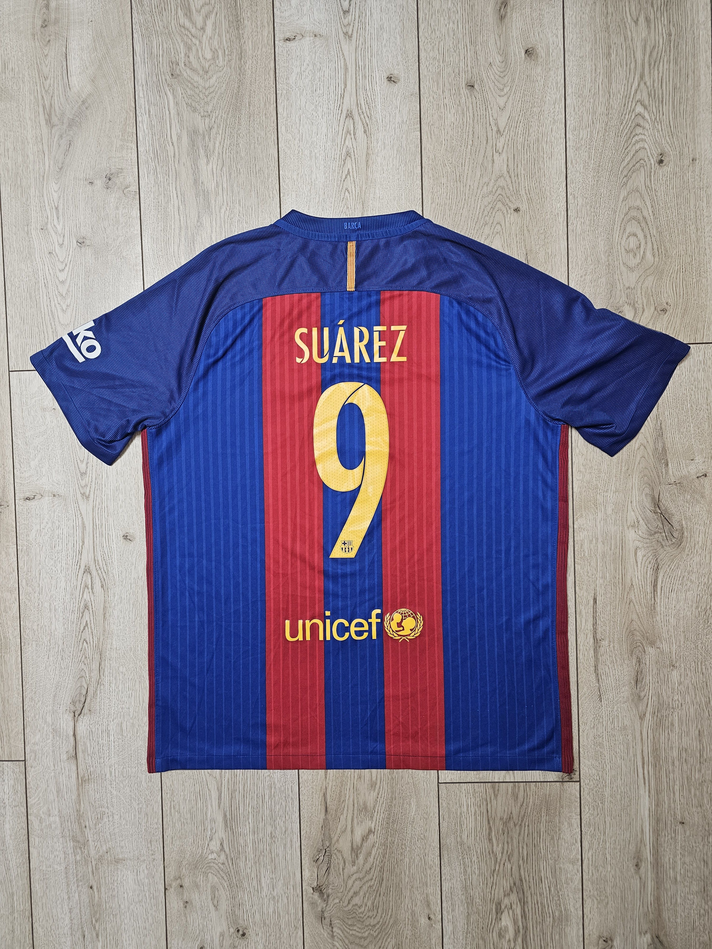 Nike BARCELONA 2016 2017 HOME SUAREZ FOOTBALL SHIRT SOCCER JERSEY Size US XL / EU 56 / 4 - 1 Thumbnail
