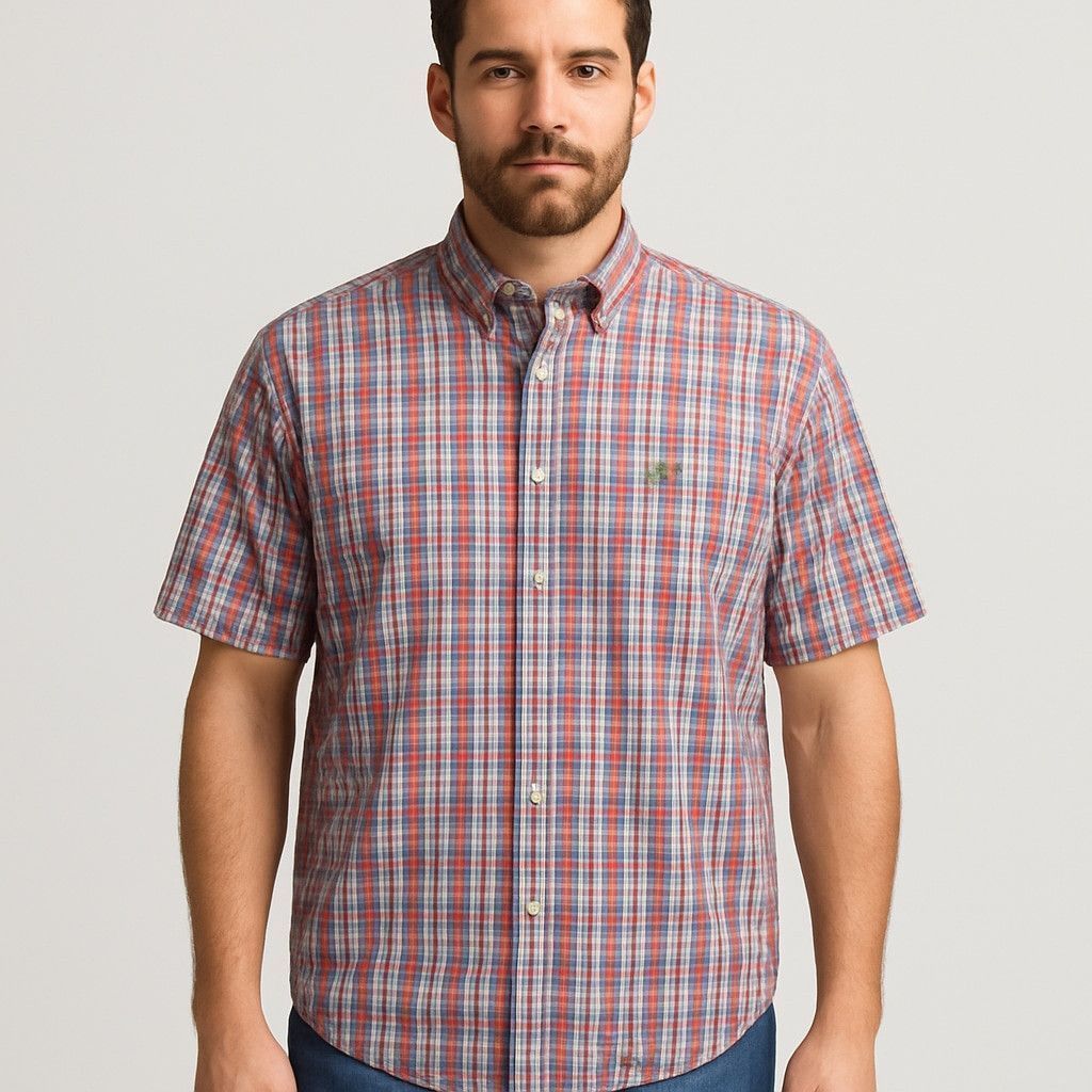 U.S. Polo Assn. U.S. Polo Assn. XXL Plaid Button-Down Shirt – Short Sleeve Size US XXL / EU 58 / 5 - 1 Thumbnail