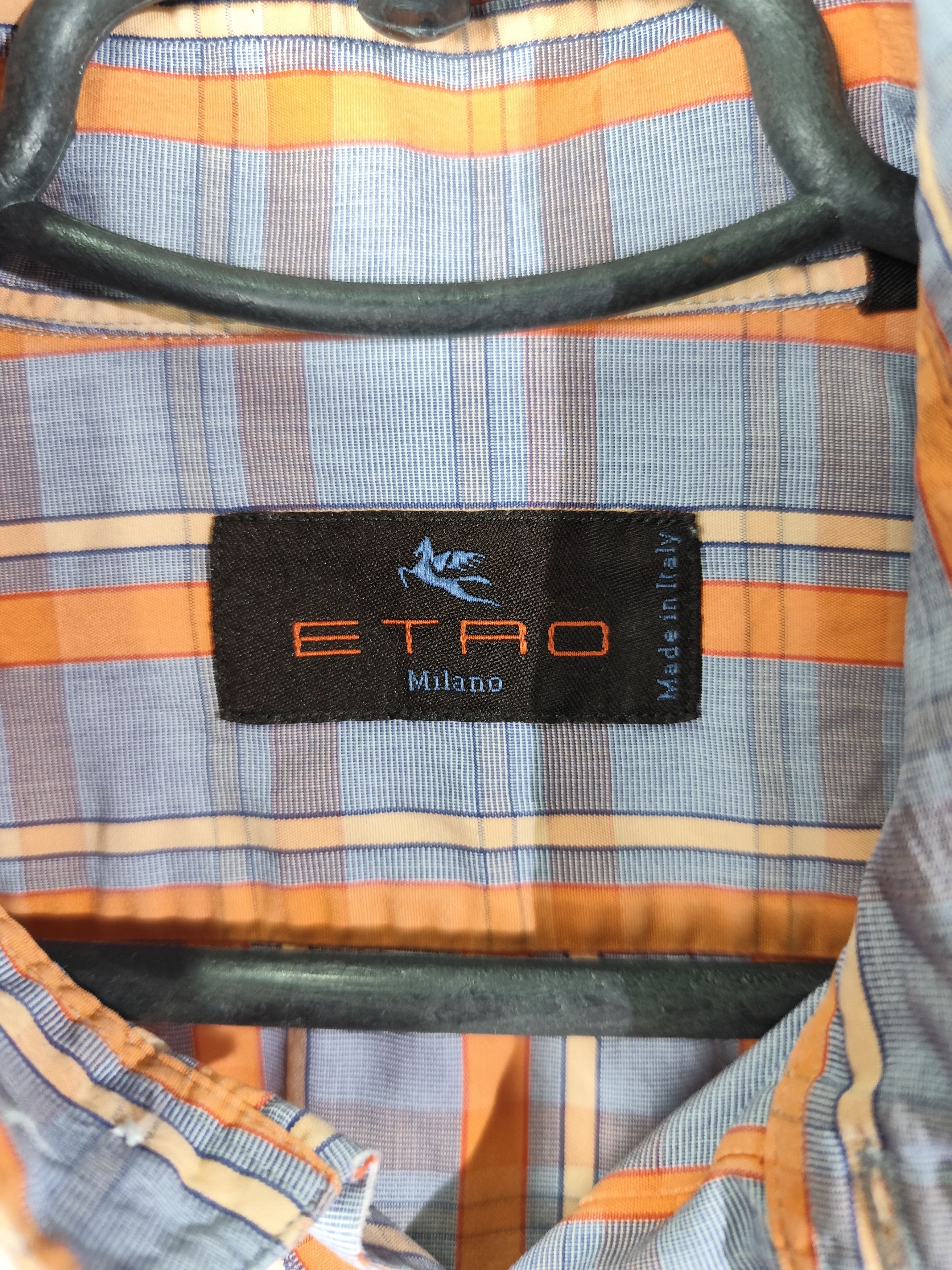 Etro Vintage luxury Italian designer Etro Button Down Shirt Sz 38 Size US M / EU 48-50 / 2 - 3 Thumbnail