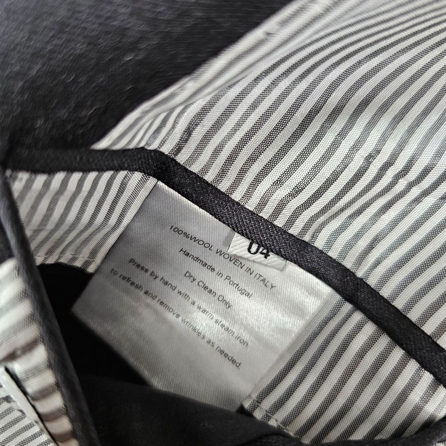 Brooklyn Tailors Brooklyn Tailors Blazer Womens Size 4 Grey Wool Full Canvas 2 Button Suit Jacket Size L / US 10 / IT 46 - 7 Thumbnail