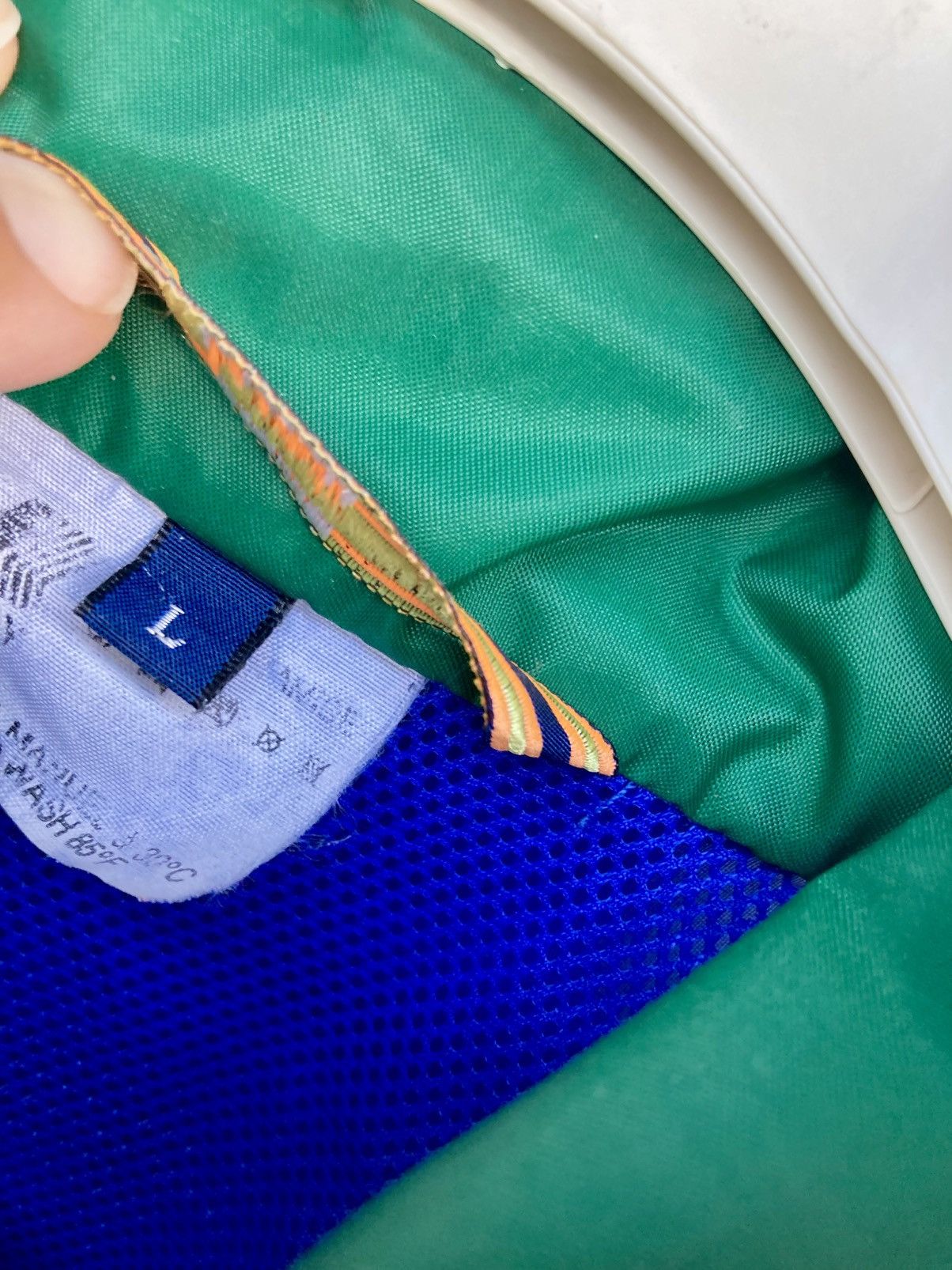 K-Way Green and blue K-way windbreaker Size US L / EU 52-54 / 3 - 3 Thumbnail