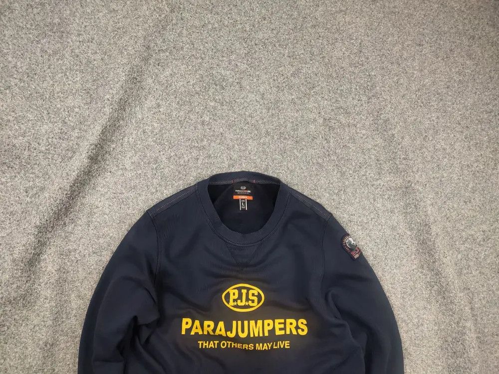 Parajumpers Parajumpers PJS Toml Logo Jumper Navy Crew chek Sweatshirt Size US L / EU 52-54 / 3 - 2 Thumbnail