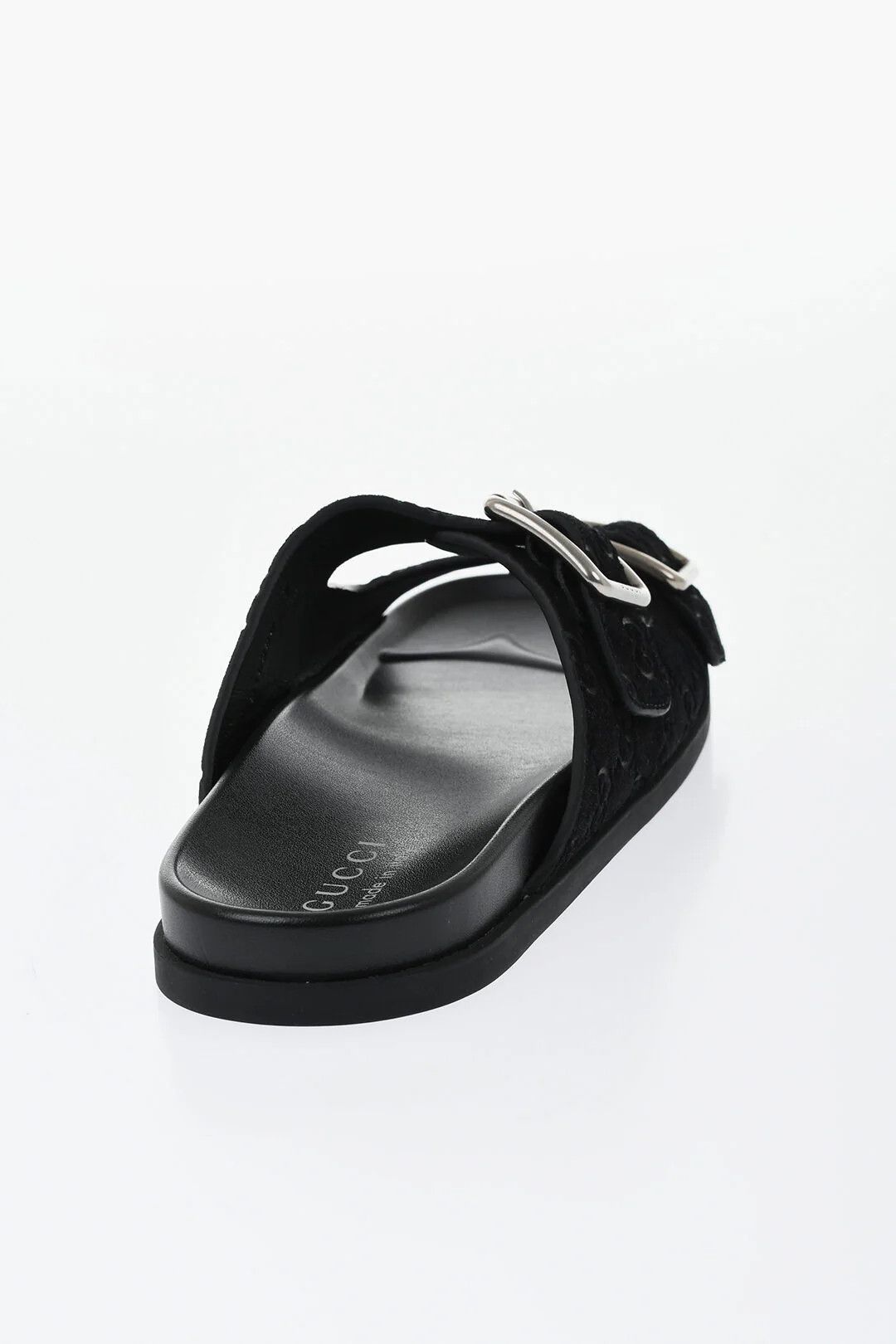 Gucci og1mm0426 Suede Slides in Black Size US 7.5 / EU 40-41 - 2 Thumbnail