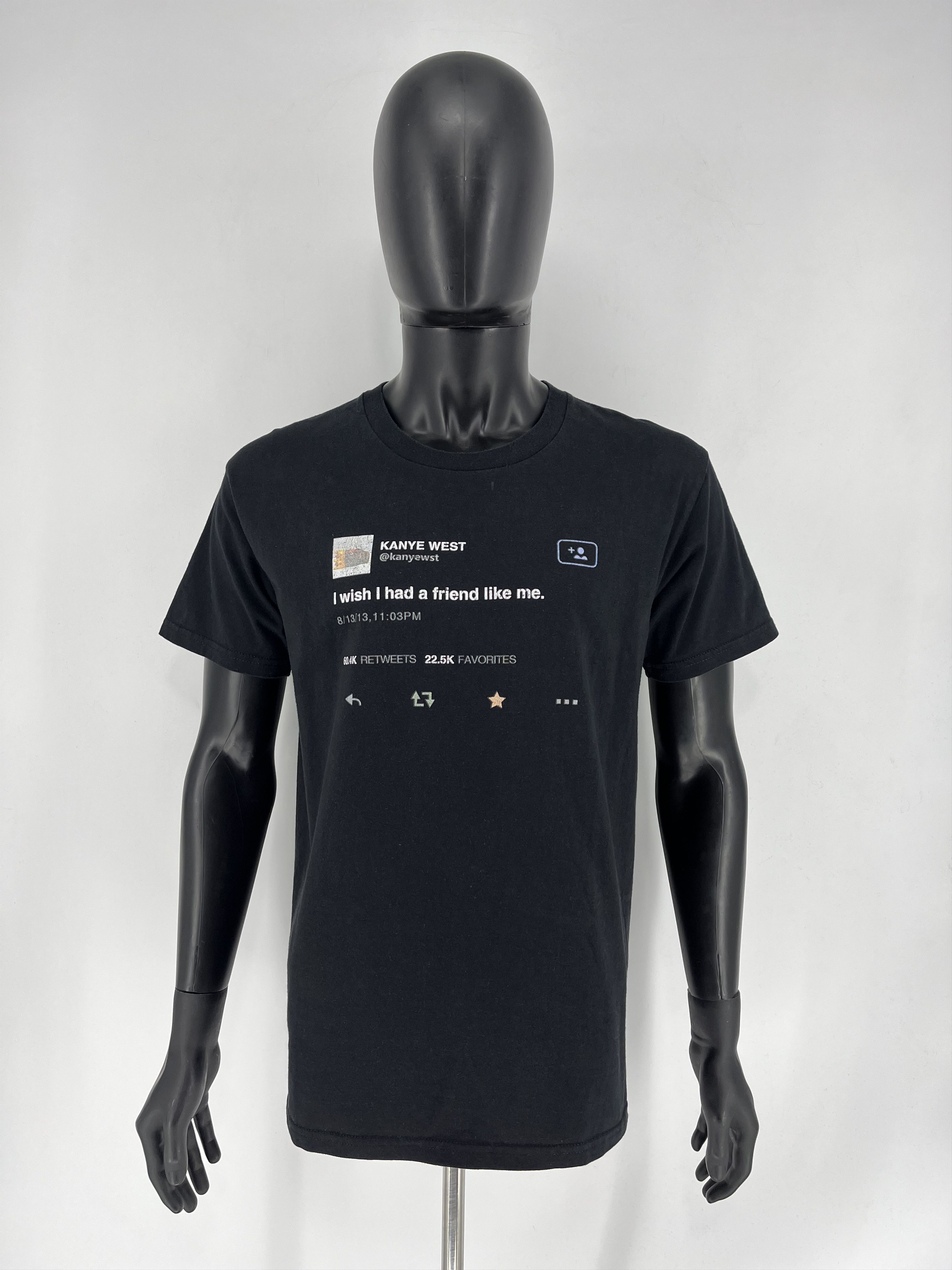Band Tees × Rap Tees Y2K "I Wish I had A Friend Like Me" Kanye West Tweet Size US L / EU 52-54 / 3 - 2 Thumbnail