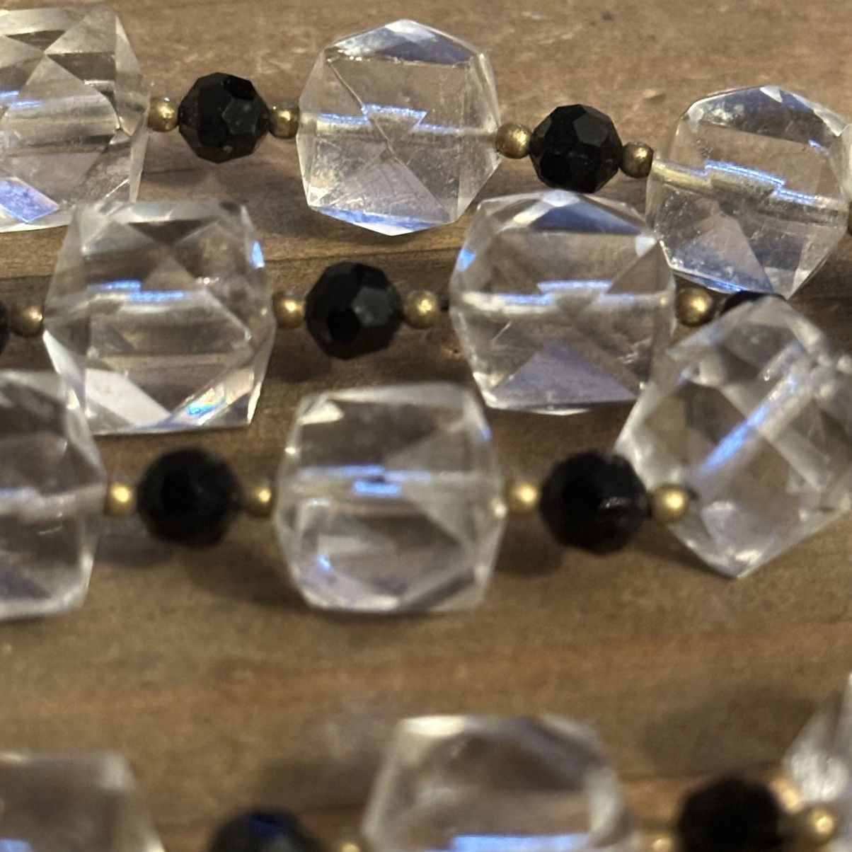 Other Vintage clear faced lucite cube bead necklace Size ONE SIZE - 3 Thumbnail