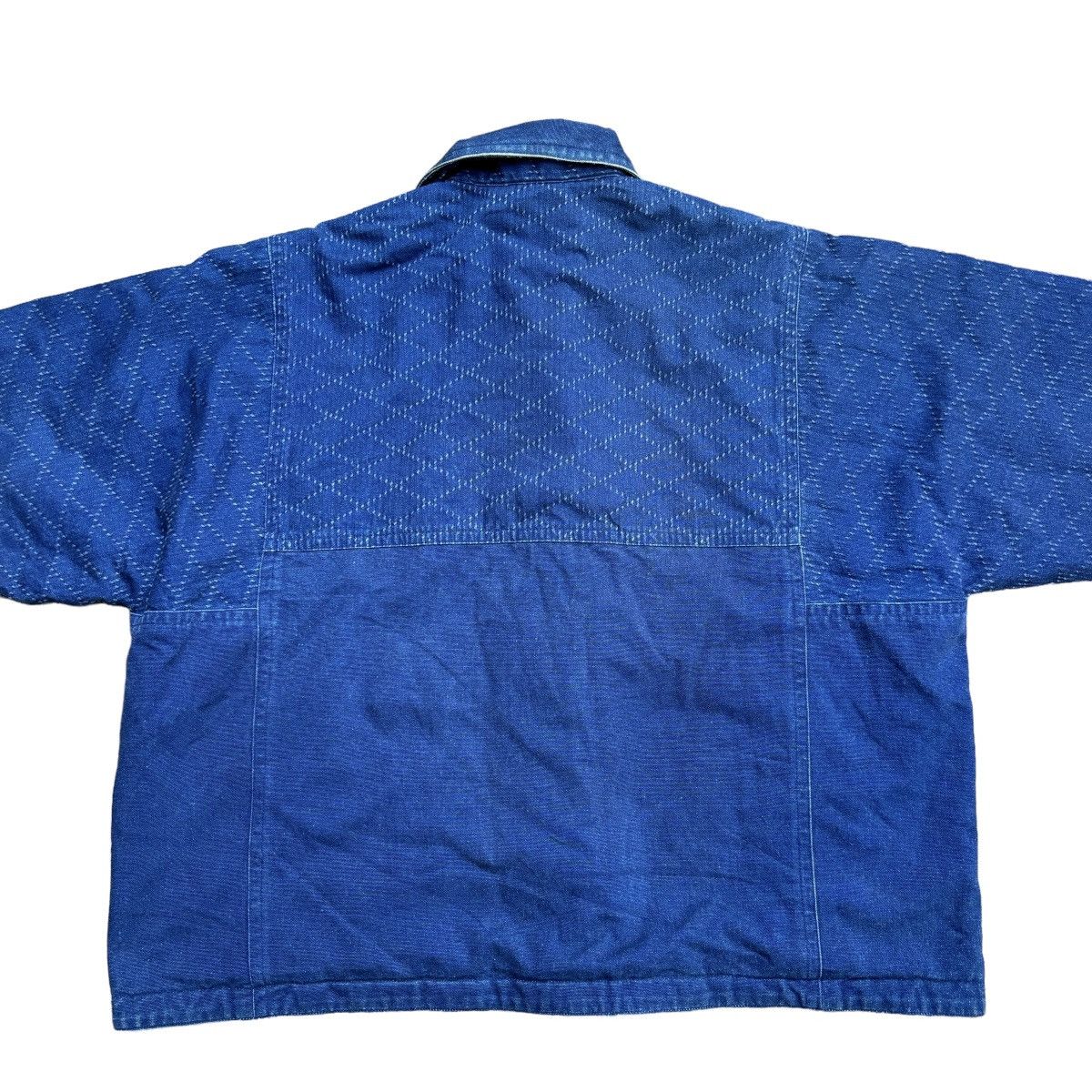 Issey Miyake Vintage Issey Miyake Sashiko Reversible Denim Jacket Size US M / EU 48-50 / 2 - 9 Thumbnail