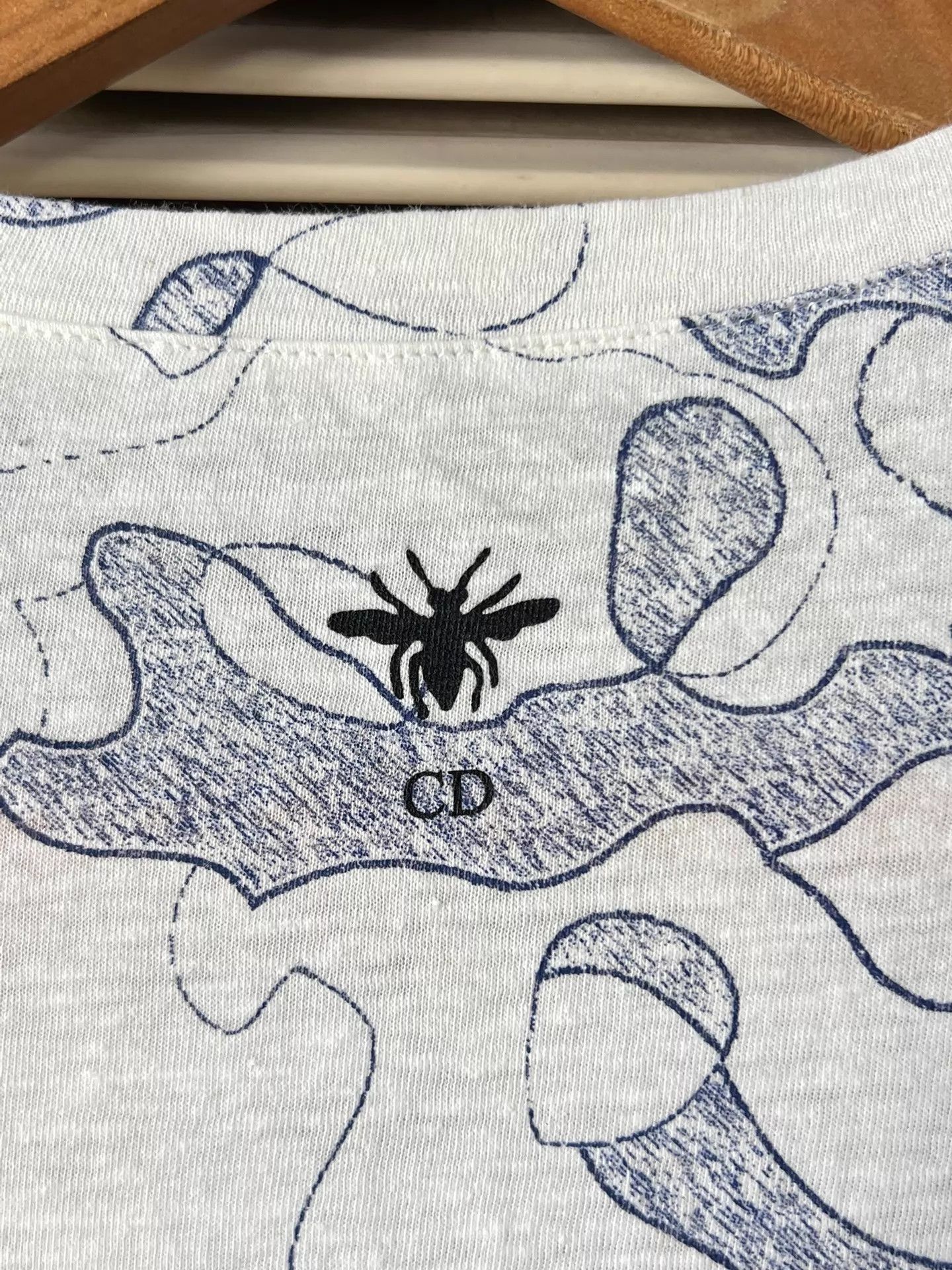 Dior Dior Map Animal Print T - shirt XS CD Bee Back Size XS / US 0-2 / IT 36-38 - 6 Thumbnail