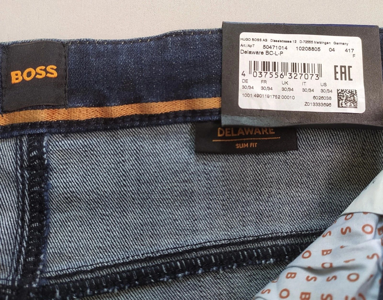 Hugo Boss HUGO BOSS DELAWARE Slim fit men's Jeans T- 6073 Size US 30 / EU 46 - 7 Thumbnail