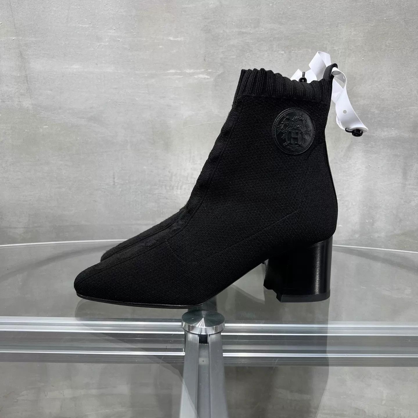 Hermes Hermes knit ankle boots black 39 new with box Size US 8.5 / IT 38.5 - 3 Thumbnail
