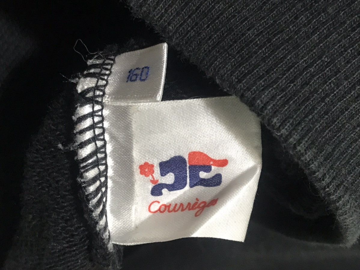 Courreges × Vintage Vintage Courreges Black Sweatshirt Size US S / EU 44-46 / 1 - 6 Thumbnail