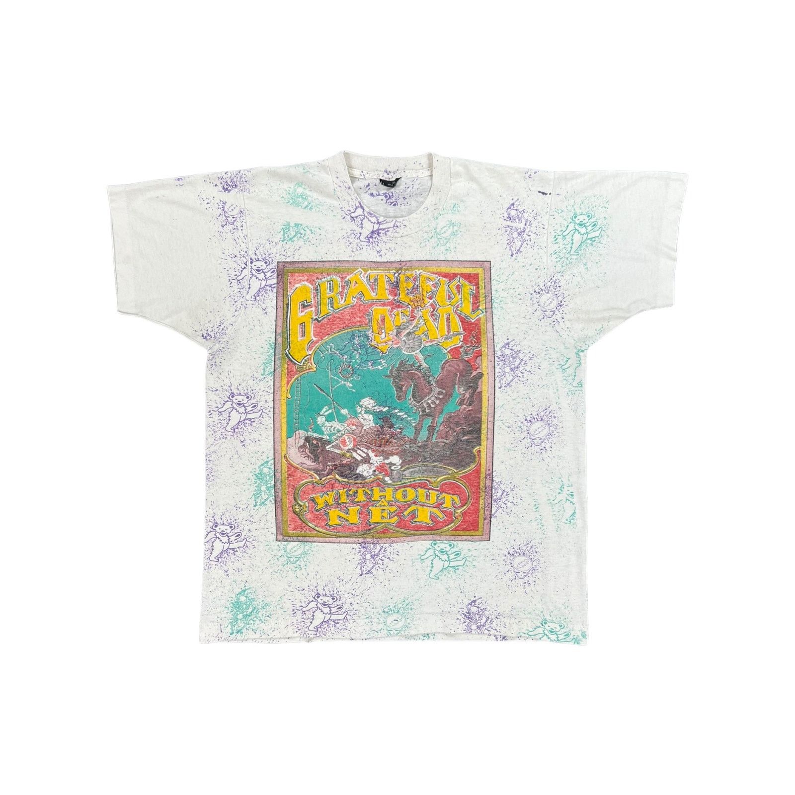 Vintage 1991 Grateful Dead Without a Net AOP lot tee (L)