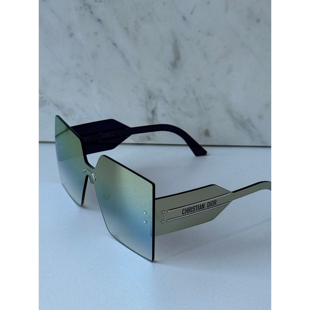Dior NEW Dior DiorClub M5U Rimless Square Sunglasses Gold Mirror Size ONE SIZE - 7 Thumbnail