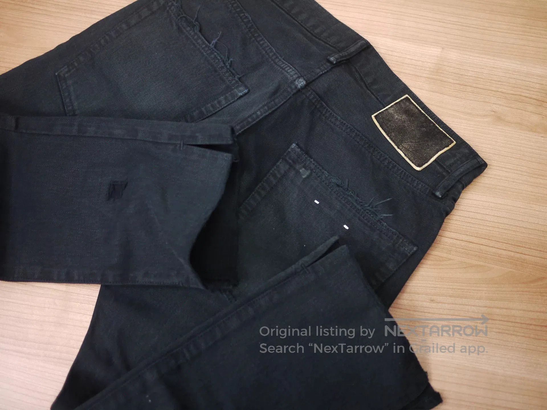 Visvim VISVIM SOCIAL SCULPTURE D17 Black Jeans. Size US 32 / EU 48 - 9 Thumbnail