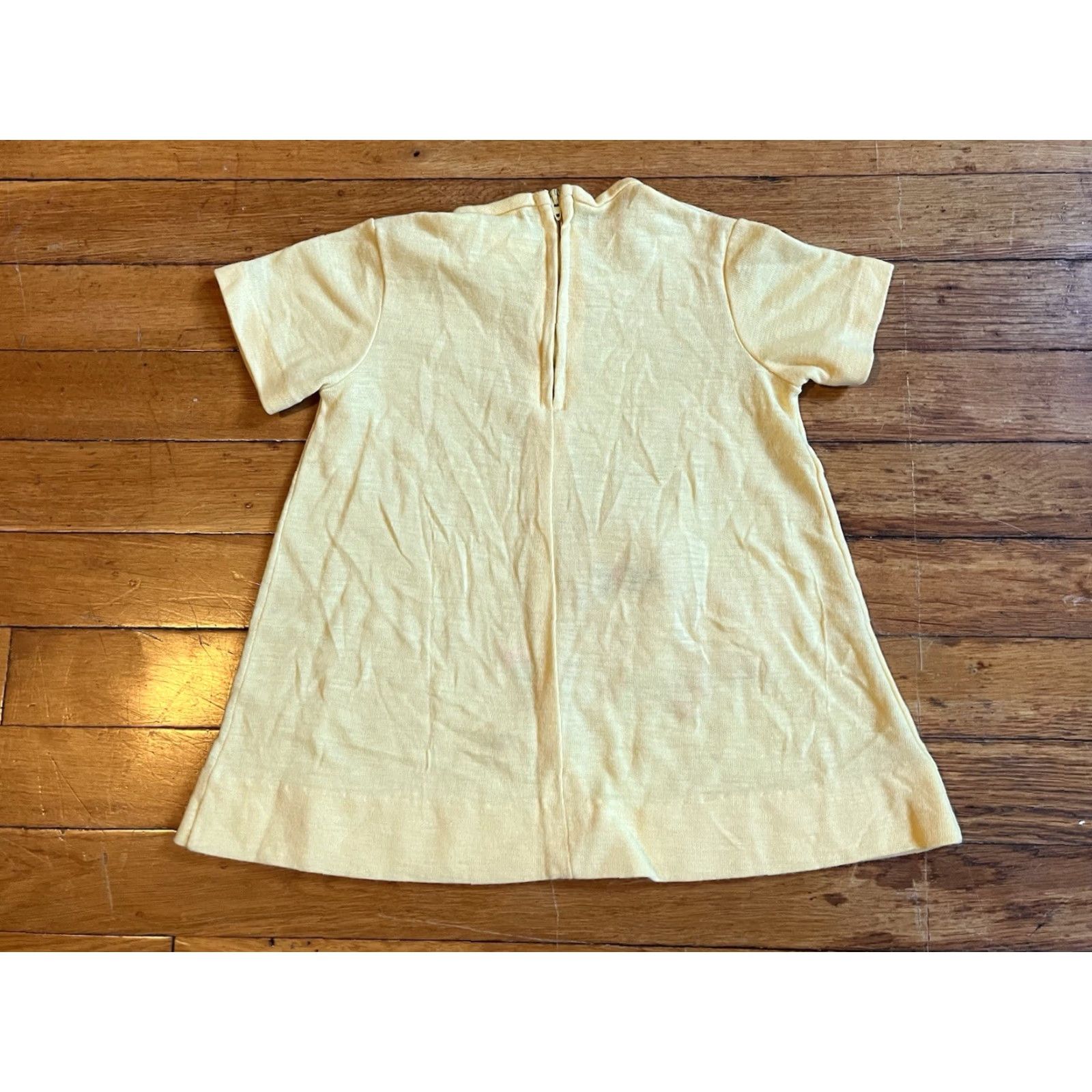 Sears VINTAGE Sears Honeysuckle Lion Mouse Dress Girl’s 3T Yellow 70s Size ONE SIZE - 5 Thumbnail