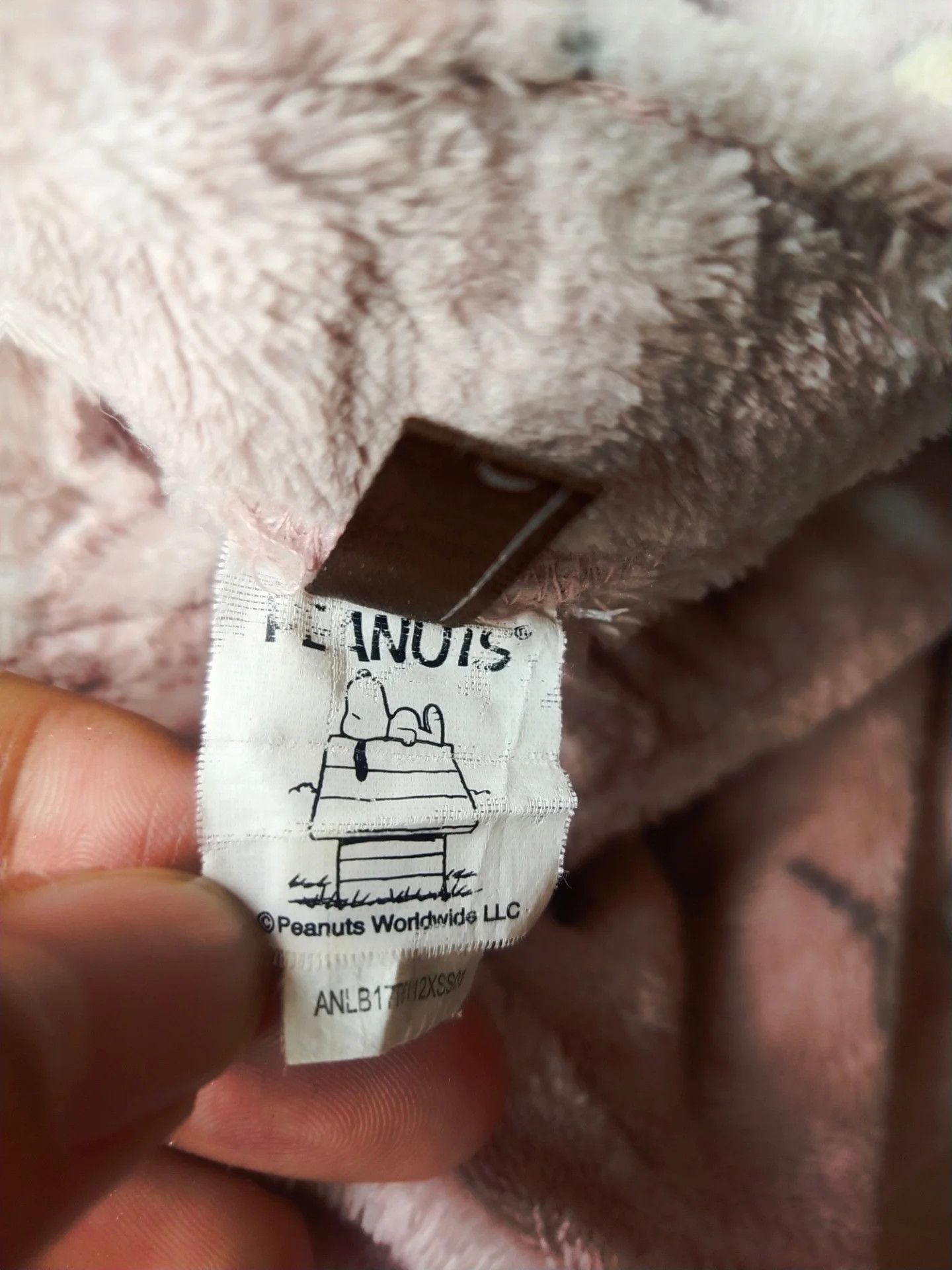 Peanuts Snoopy Peanuts Fleece Lounge Pants Pink Size 29" - 5 Thumbnail