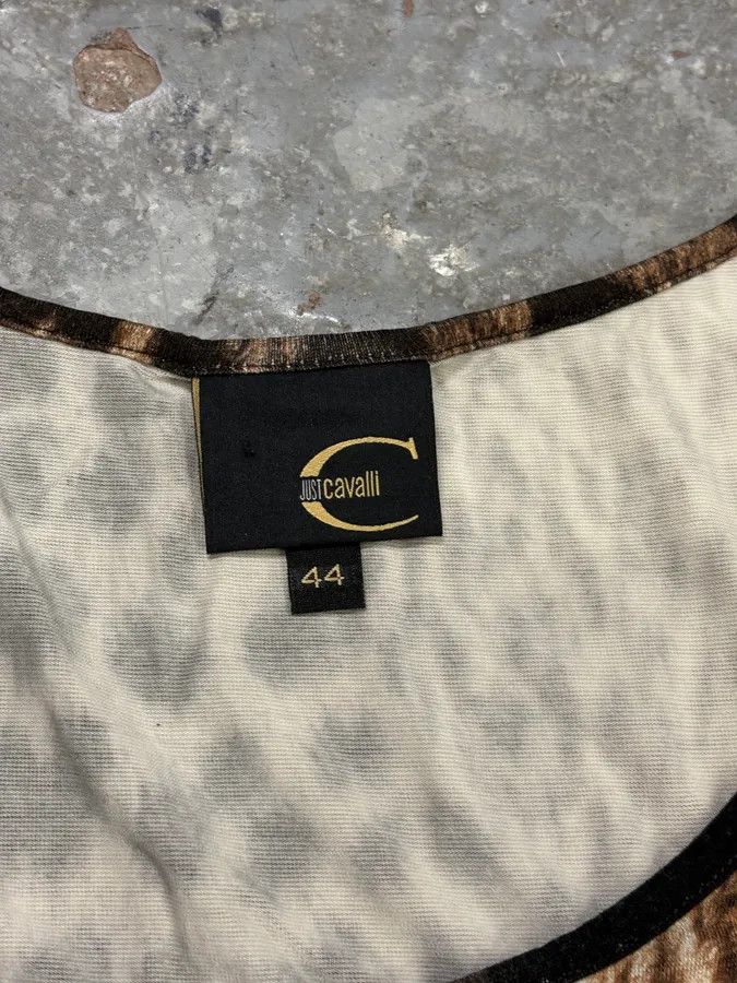 Just Cavalli 2000s Cavalli Leopard Print Camel & Black Dress Size S / US 4 / IT 40 - 9 Thumbnail