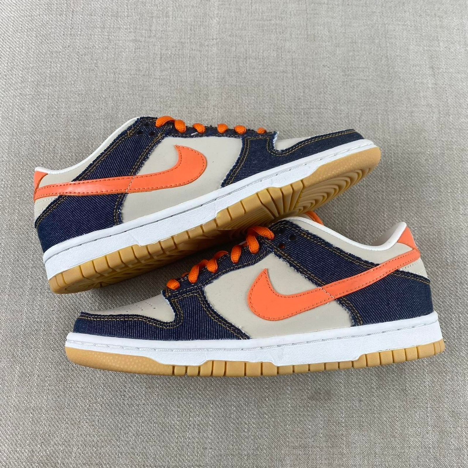 Nike 2007 Nike Dunk Low “Orange Denim” Size US 5.5 / IT 35.5 - 3 Thumbnail