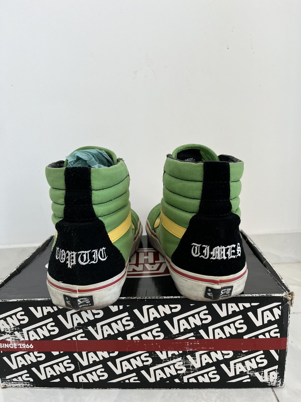 Supreme × Vans Vans x Supreme x Bad Brain Sk8-HI green Size US 11 / EU 44 - 2 Thumbnail
