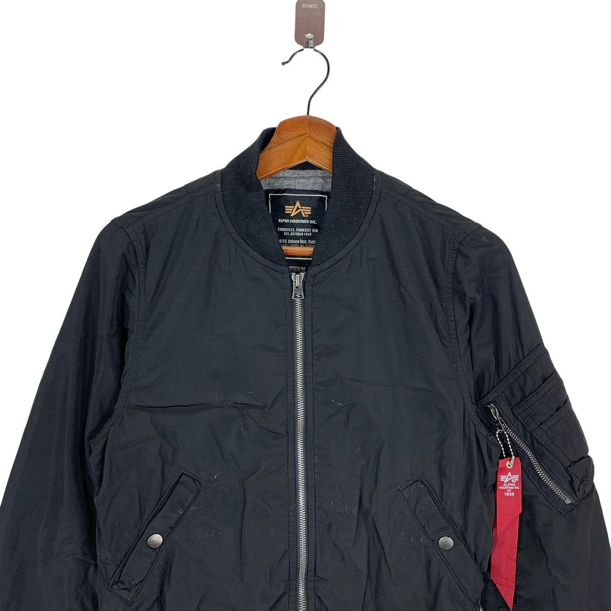 Alpha Industries VINTAGE ALPHA INDUSTRIES BOMBER ZIPPER JACKET Size US M / EU 48-50 / 2 - 2 Thumbnail