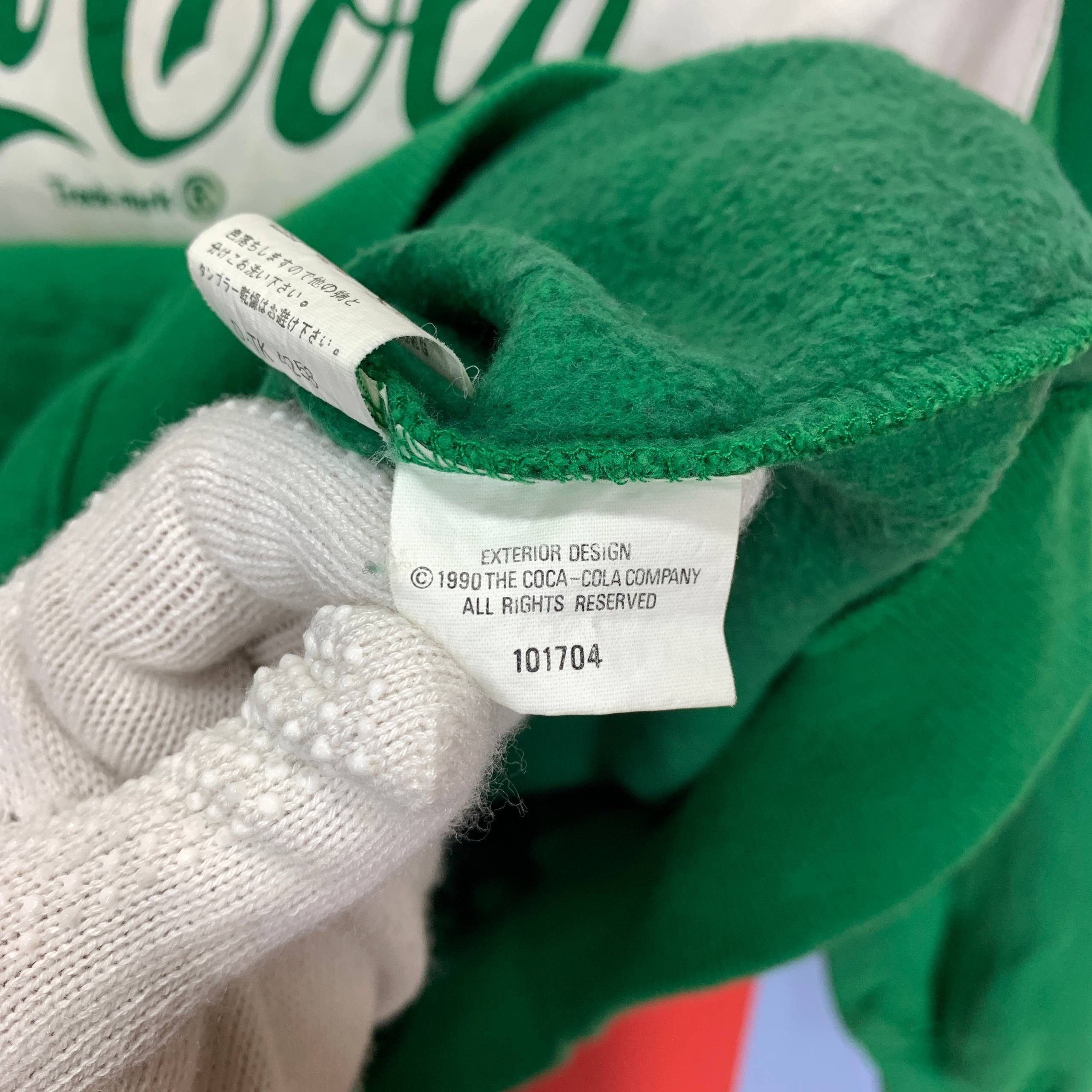 Coca Cola 90s Vintage COCA COLA Striped Sweatshirt #2607/Z Size US M / EU 48-50 / 2 - 14 Thumbnail