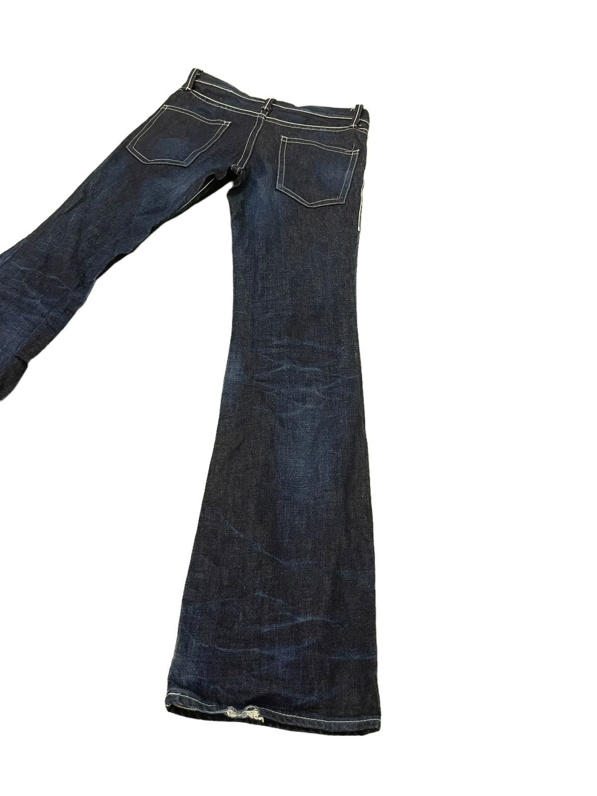 Japanese Brand Flare Jeans Ufin & Sons Japan Faded Boot Cut 8🟦7 Size US 31 - 14 Thumbnail