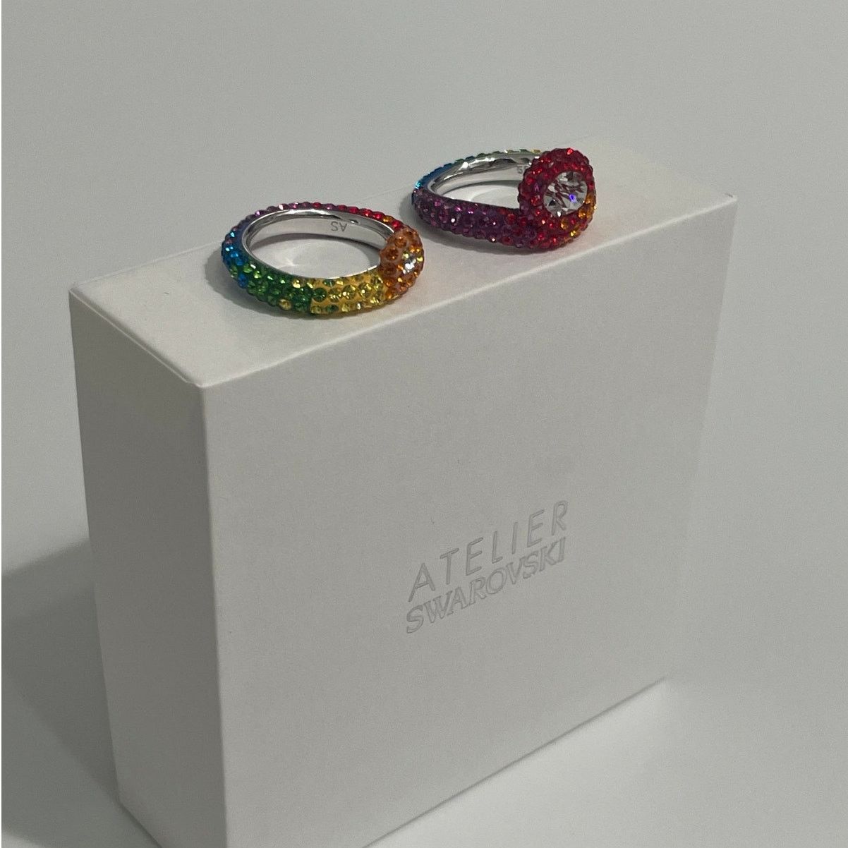 Swarovski Swarovski Atelier Tigris ring Set (2)size 55/7 Multicolored Size ONE SIZE - 4 Thumbnail