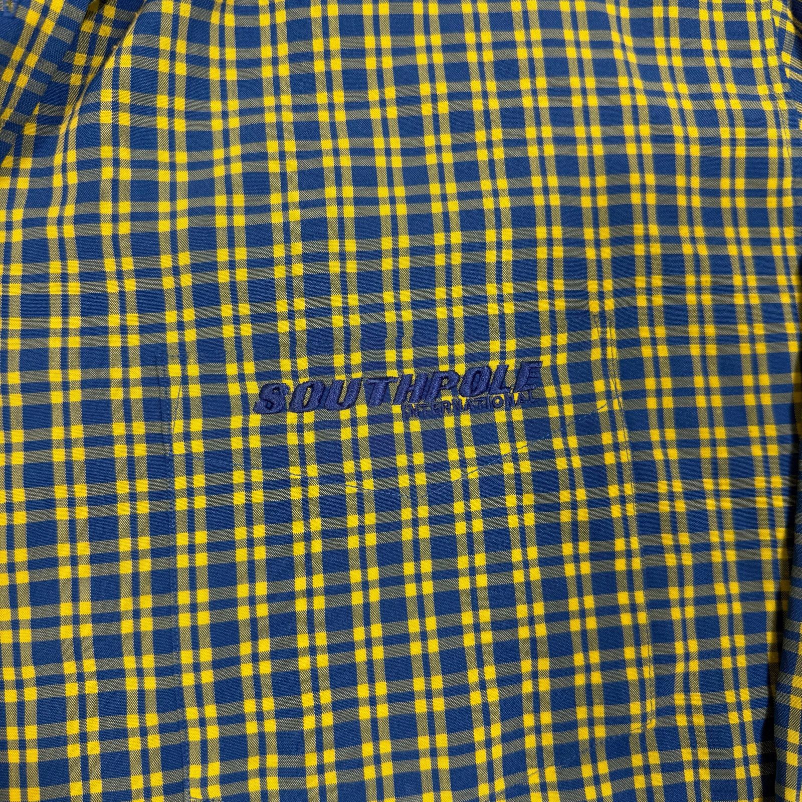Southpole Southpole Plaid Button Down Shirt Blue Yellow XXL Y2K Size US XXL / EU 58 / 5 - 4 Thumbnail