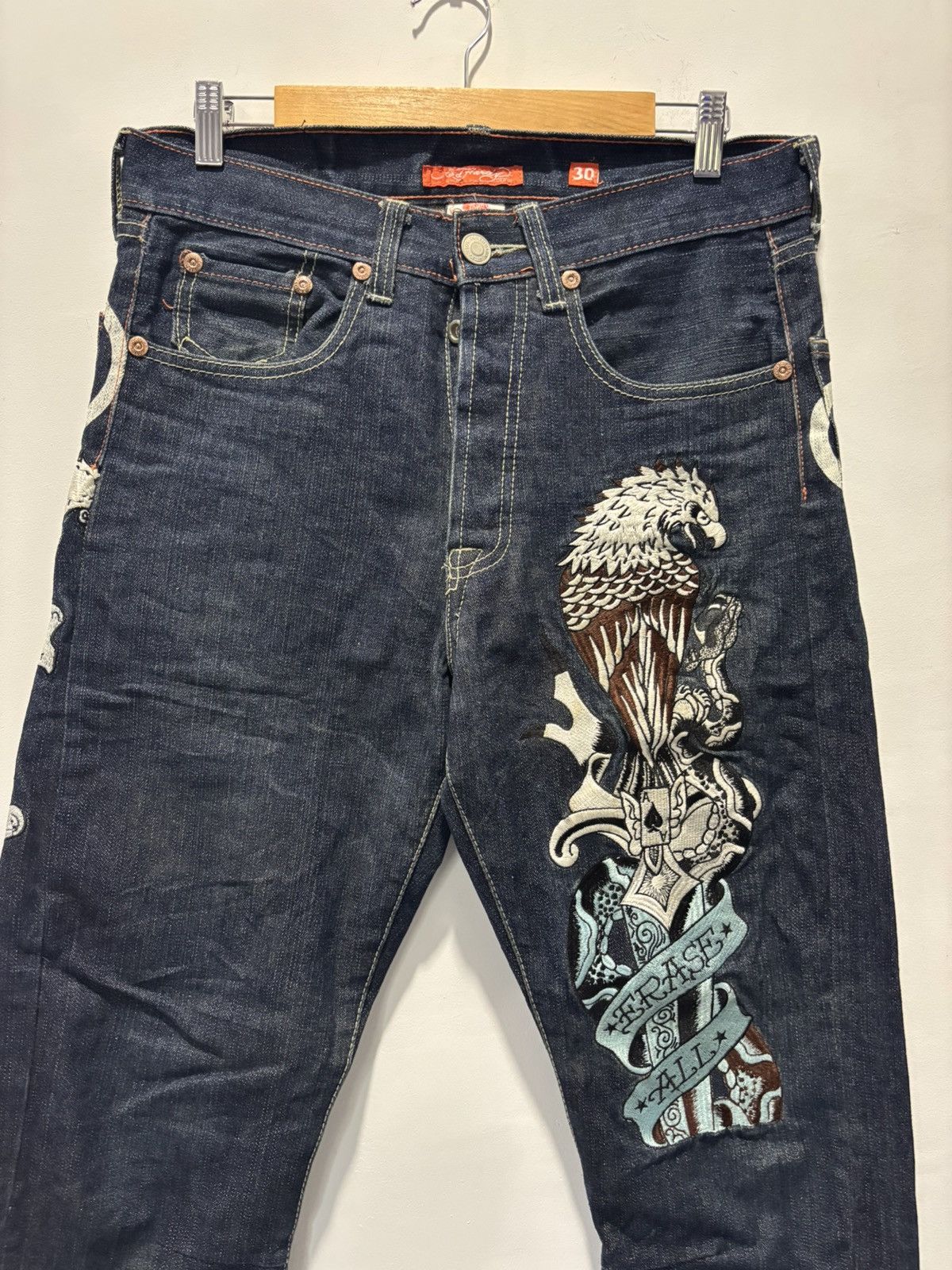 Ed Hardy Ed Hardy Embroidery Jeans Size US 32 / EU 48 - 4 Thumbnail
