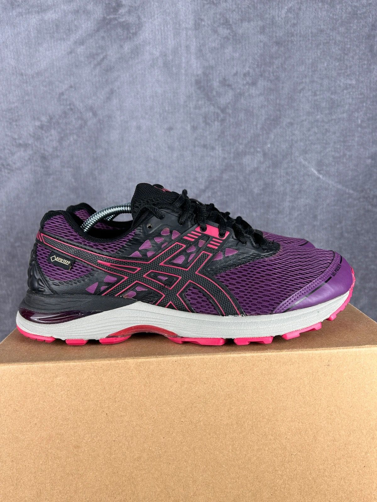 Asics Asics Gel-Pulse 9 G-TX purple black big logo Size US 10 / IT 40 - 5 Thumbnail