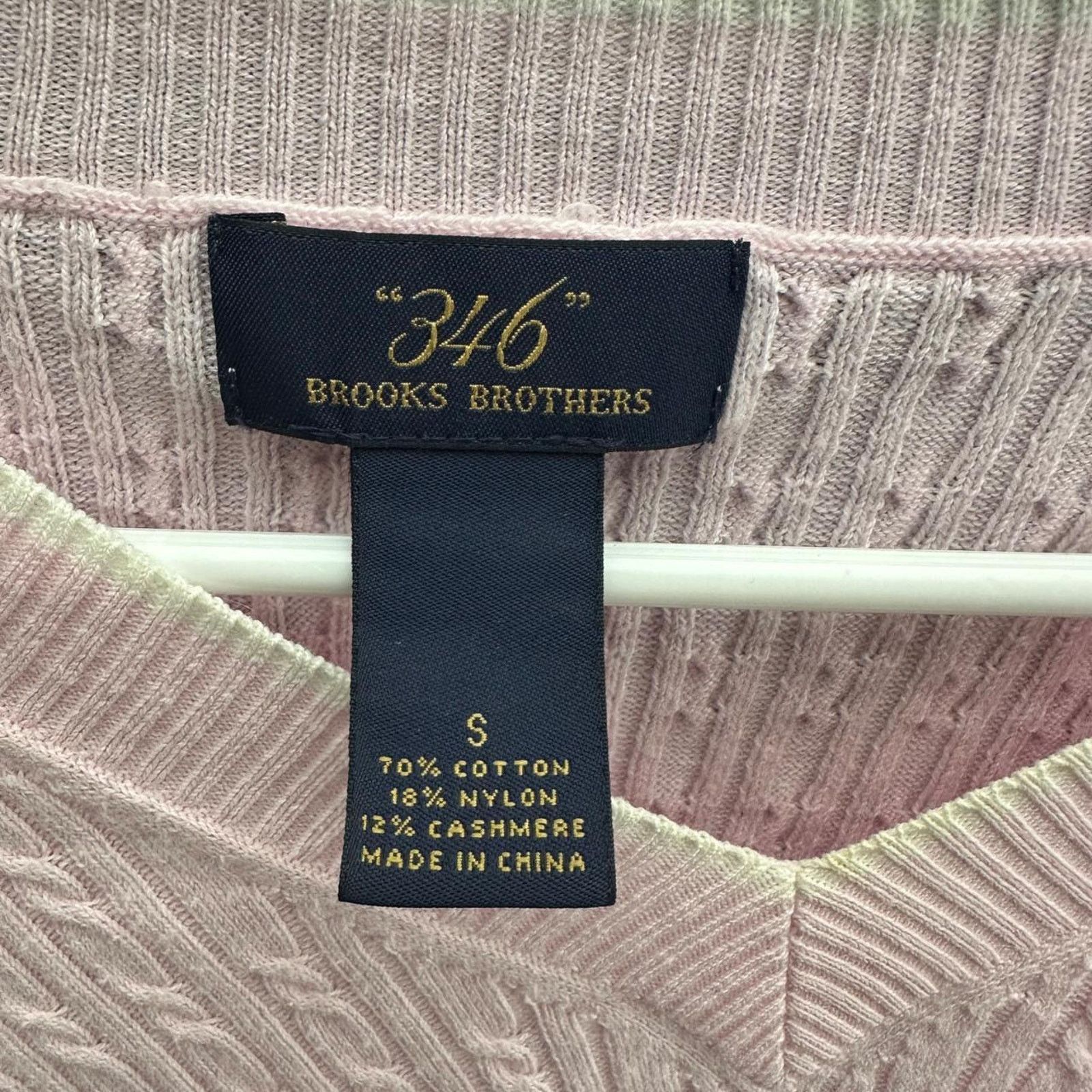 Brooks Brothers Pink womens 346 Brooks Brothers Sweater Size S / US 4 / IT 40 - 2 Thumbnail