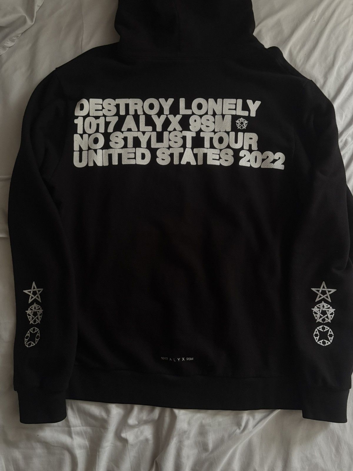 Destroy lonly Nostylist Tour パーカー AUTHENTIC Destroy Lonely No Stylist Tour Alyx Hoodie Black