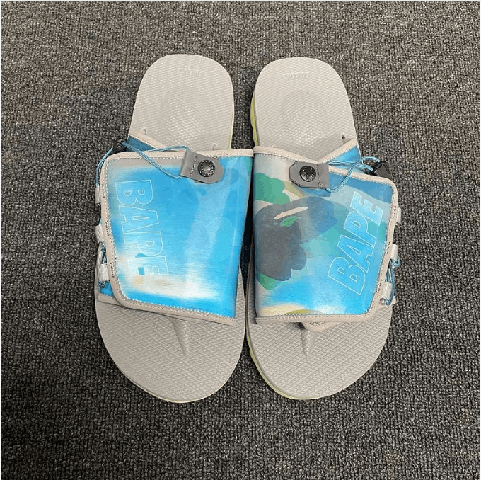 Bape ABATHINGAPE low-top sandals for men Size US 12 / EU 45 - 2 Thumbnail