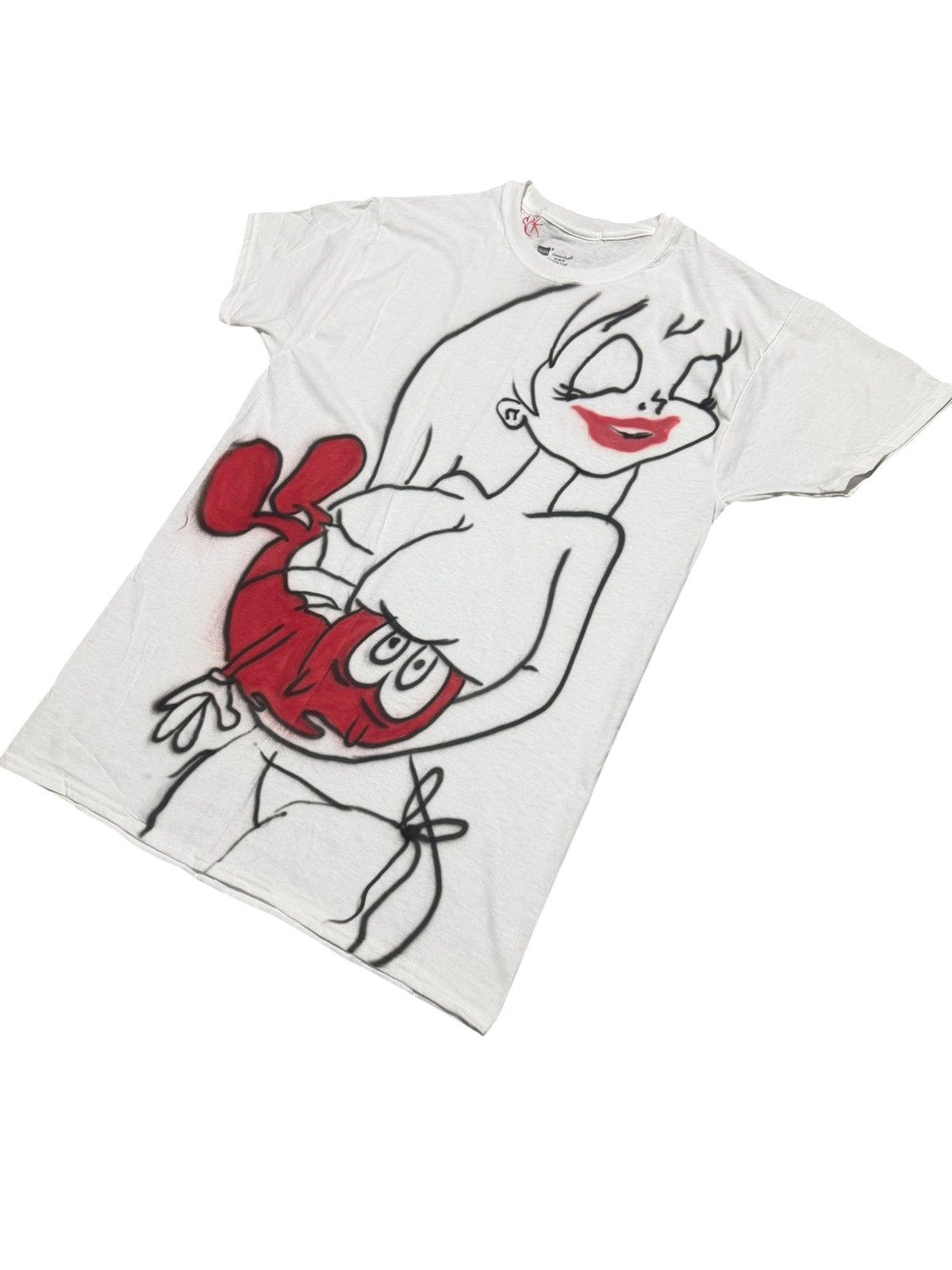 Other Airbrushed stimpy T-shirt Size US M / EU 48-50 / 2 - 3 Thumbnail