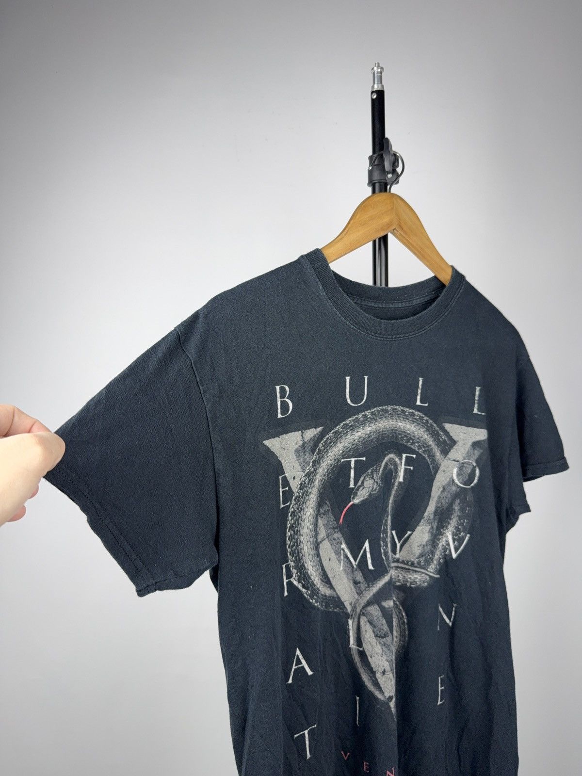 Vintage 00s Bullet For My Valentine Venom 2015 Metalcore Band Tee Size US M / EU 48-50 / 2 - 2 Thumbnail